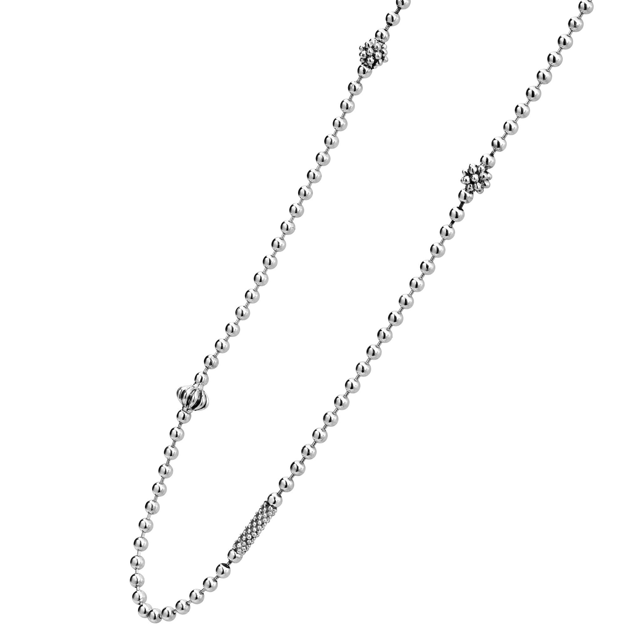 Caviar Icon Silver Caviar Beaded Necklace - Image 5