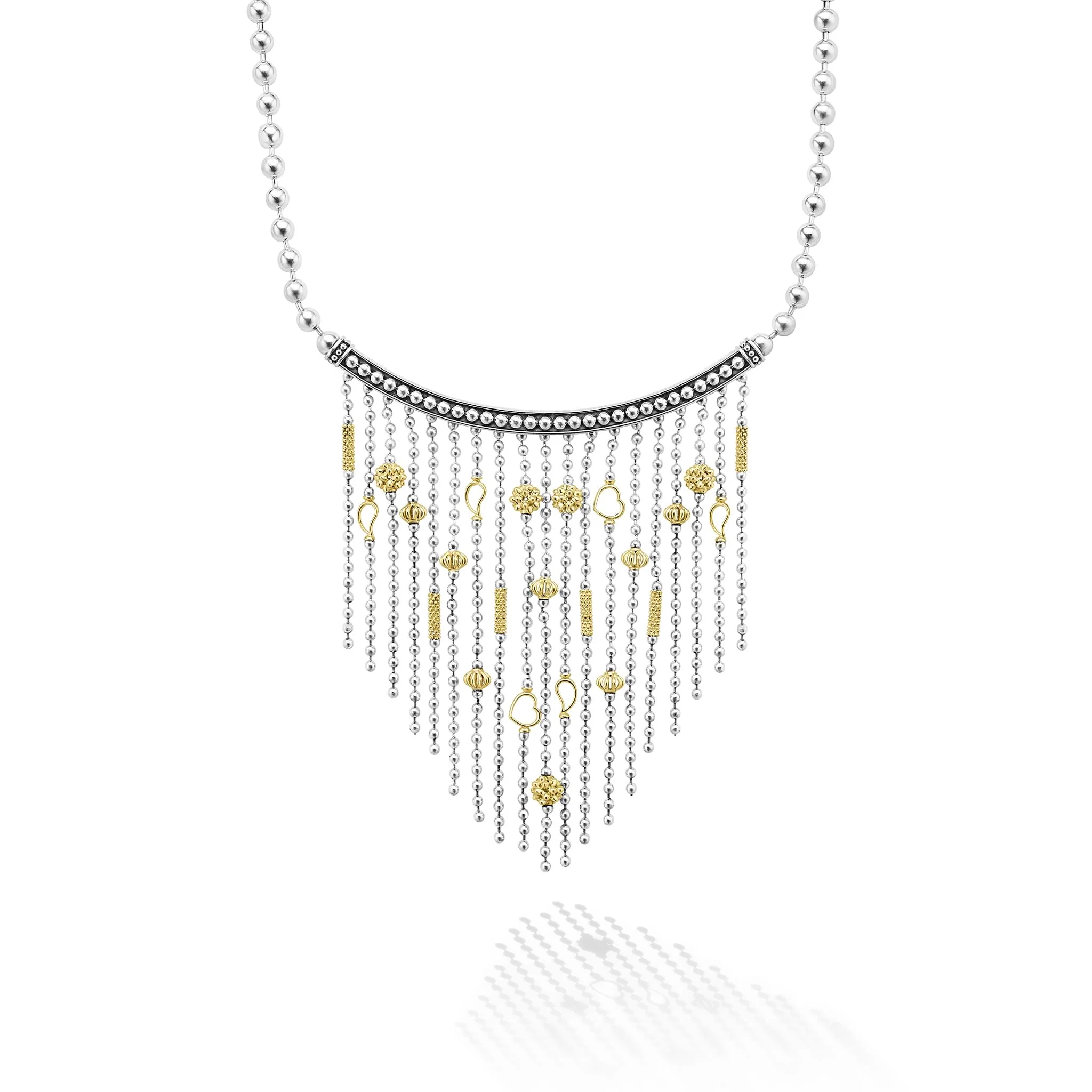 Caviar Icon Two-Tone Caviar Multi-Strand Necklace