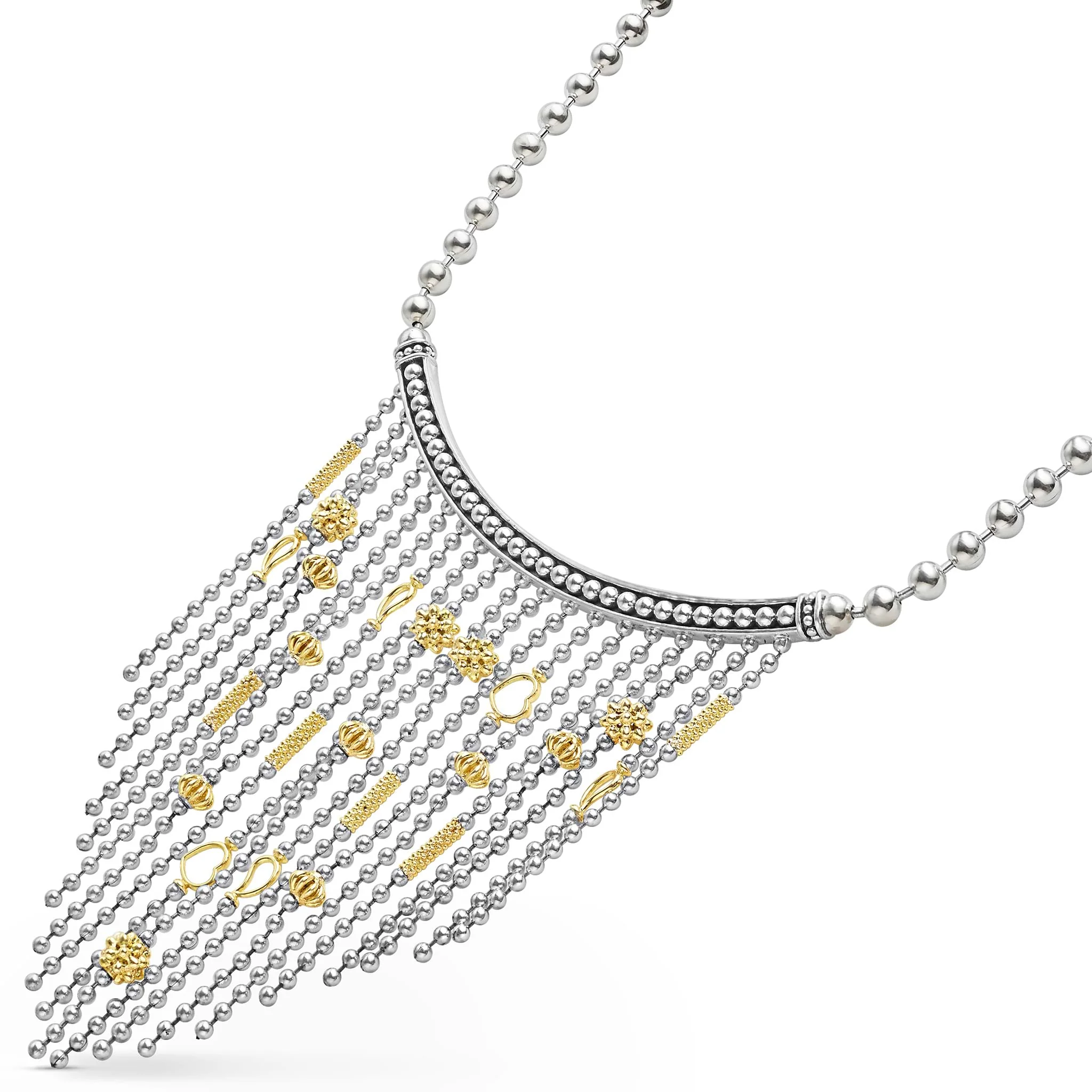 Caviar Icon Two-Tone Caviar Multi-Strand Necklace - Image 5