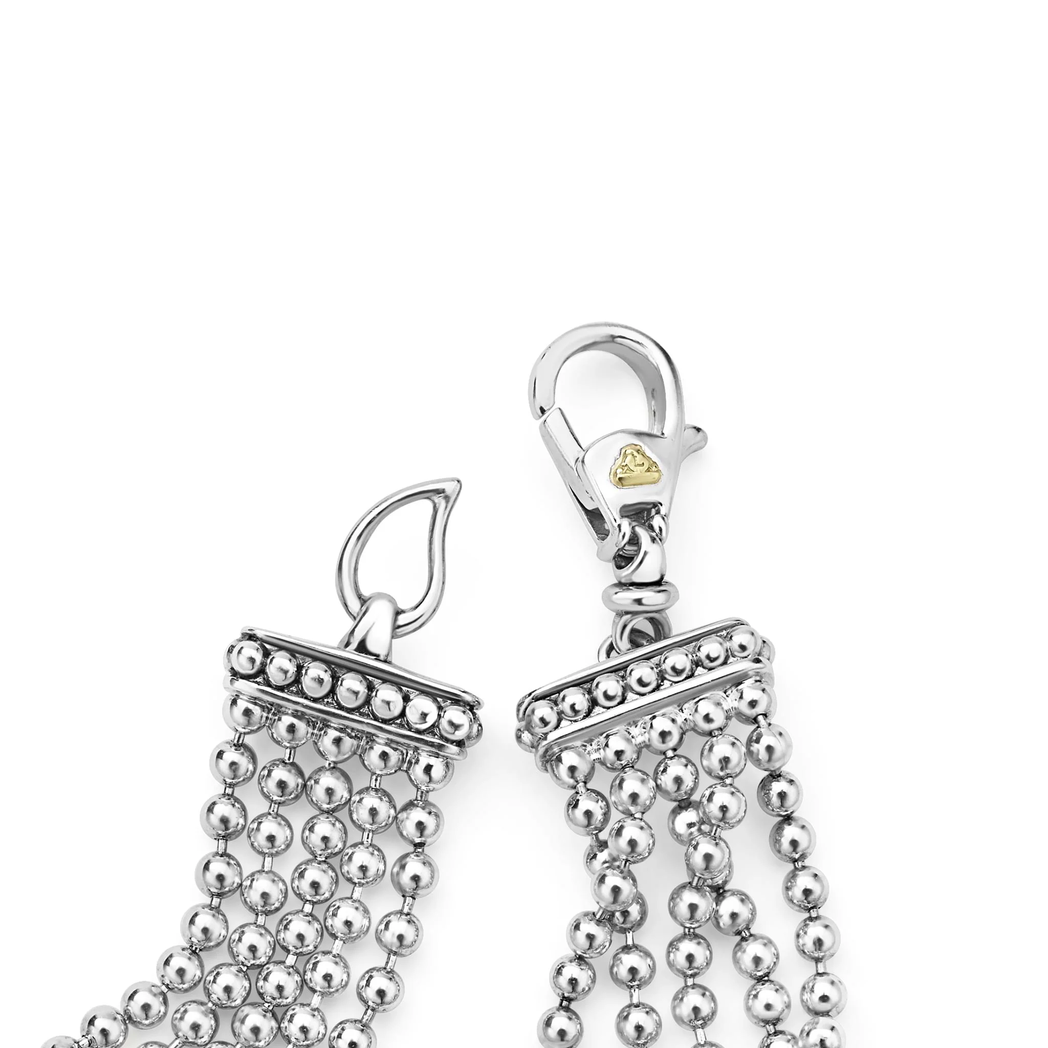 Caviar Icon Two-Tone Caviar Five Strand Chain Bracelet - Image 4