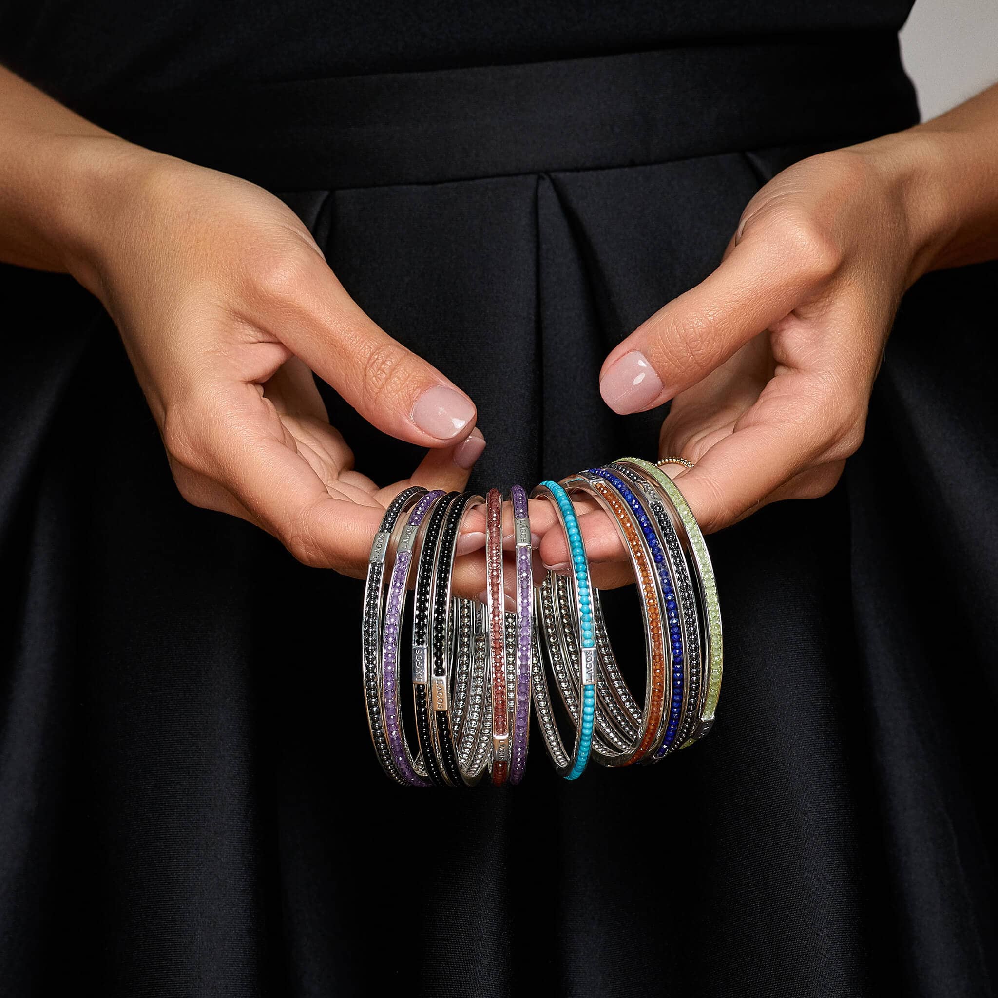 Caviar Icon Amethyst Bangle - Image 5