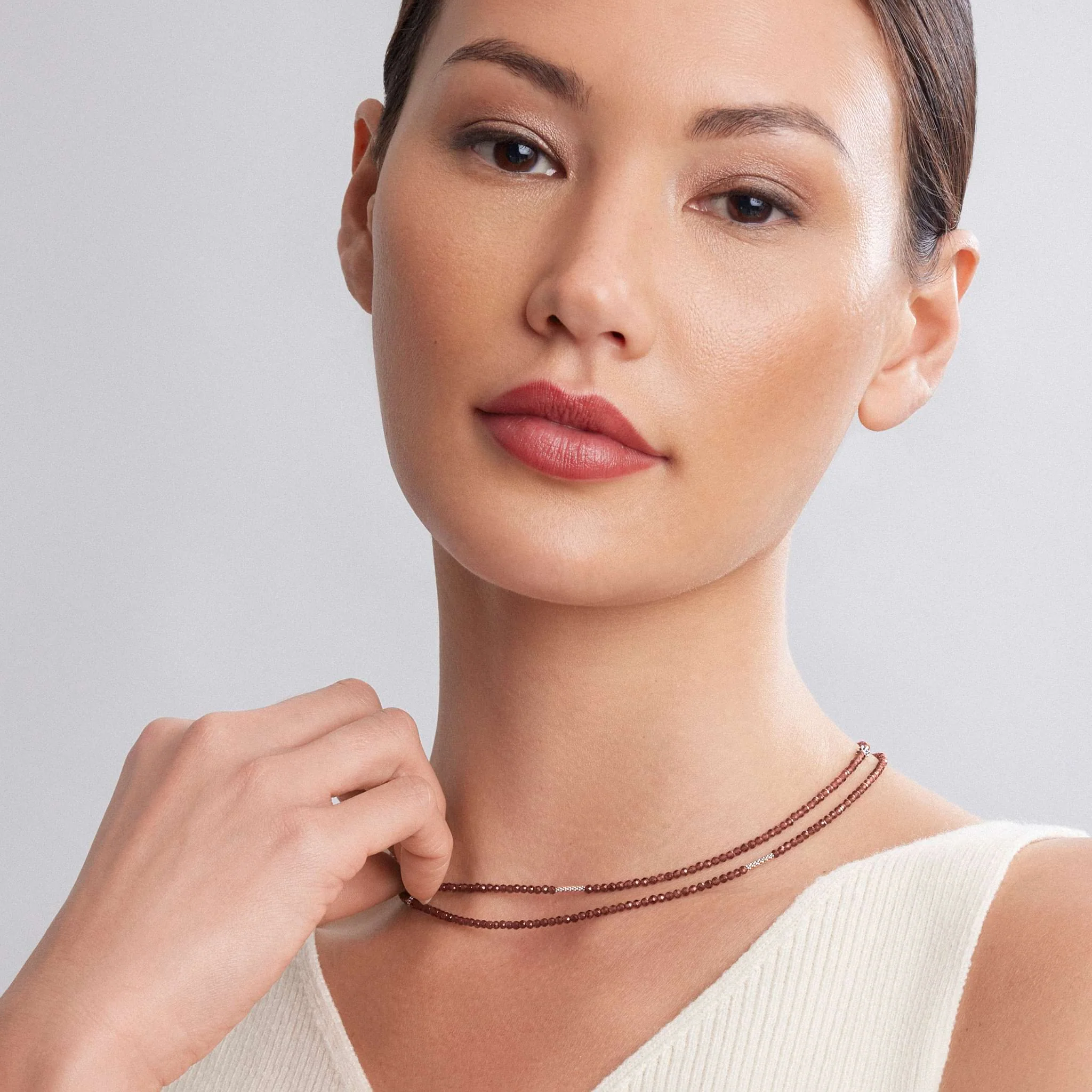 Caviar Icon Garnet Necklace - Image 6