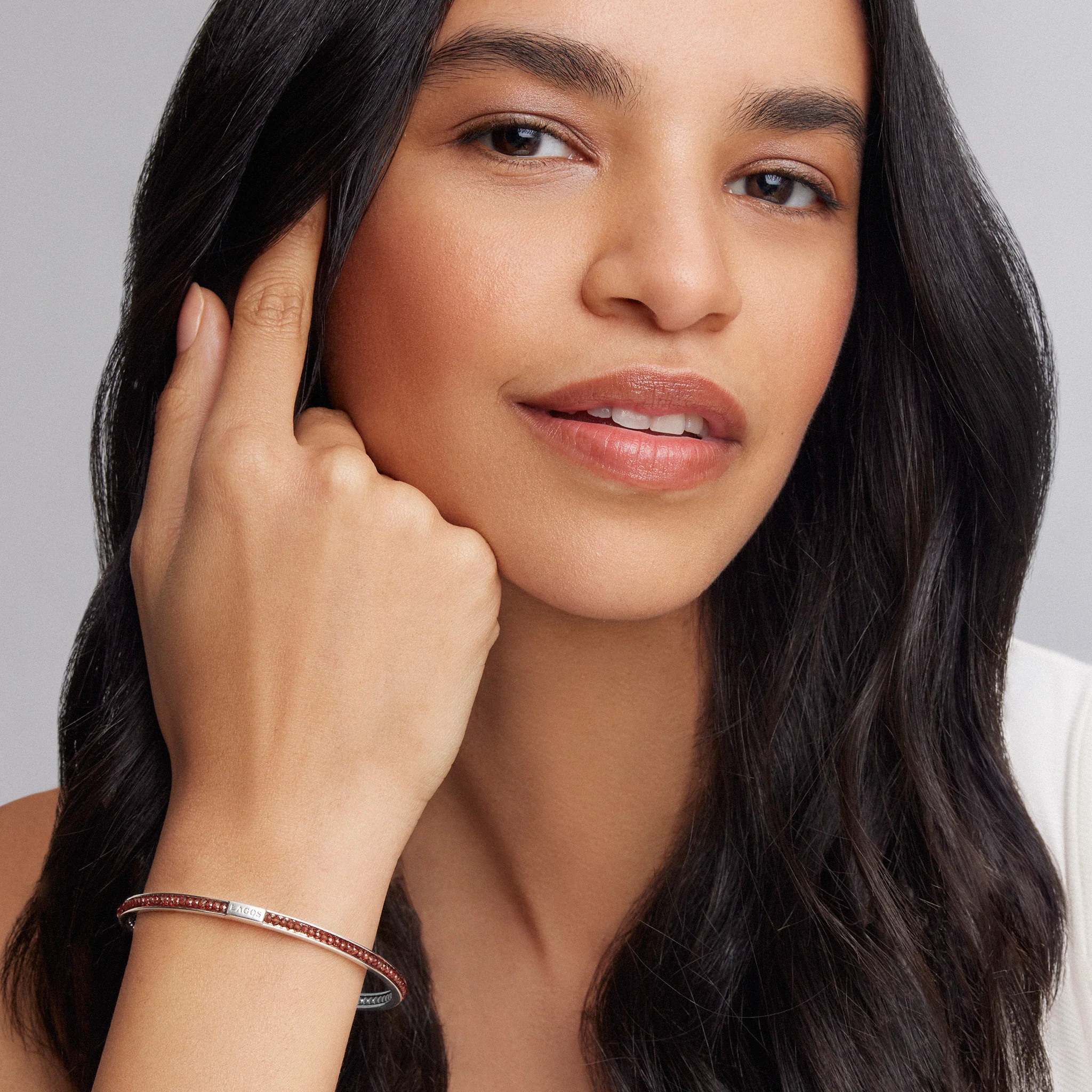 Caviar Icon Garnet Bangle - Image 2