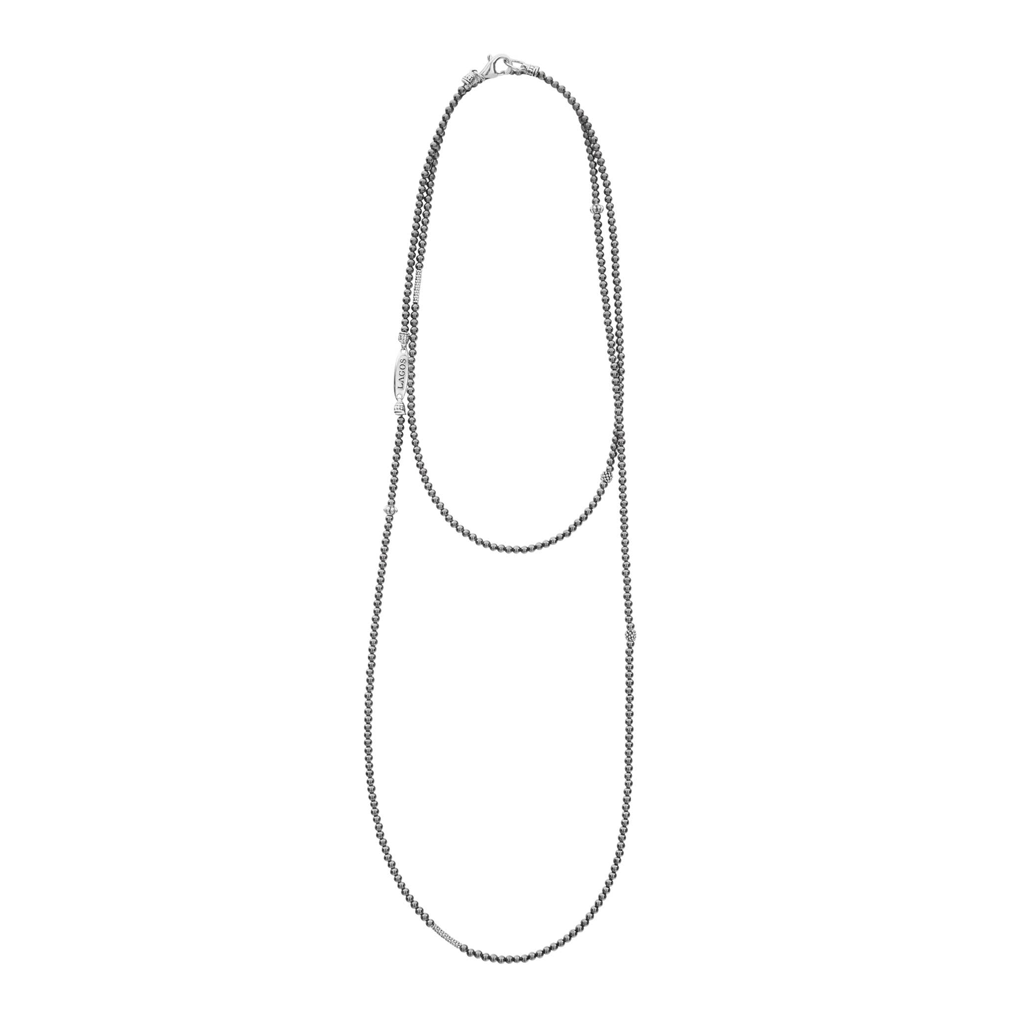 Caviar Icon Hematite Necklace - Image 3