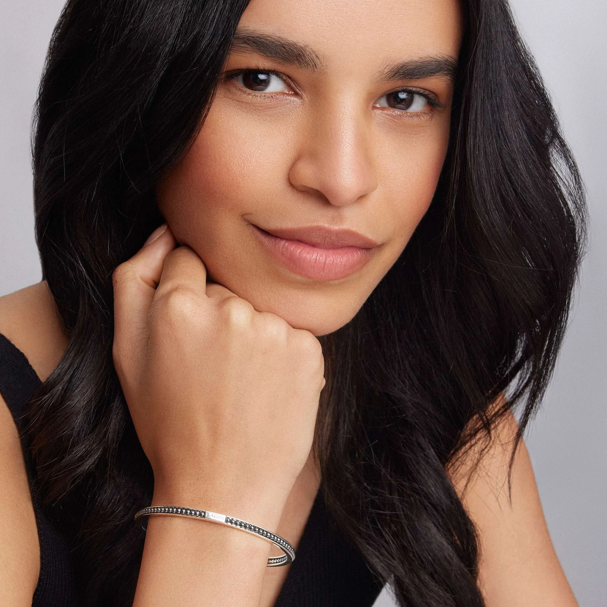 Caviar Icon Hematite Bangle - Image 2