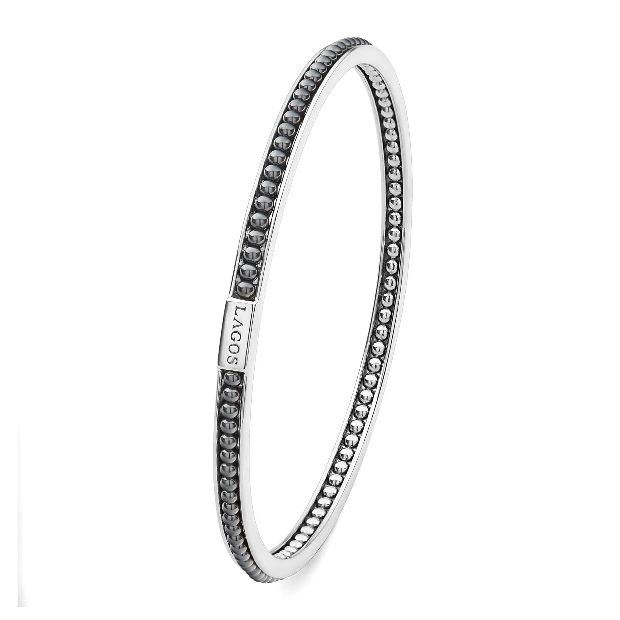 Caviar Icon Hematite Bangle - Image 3