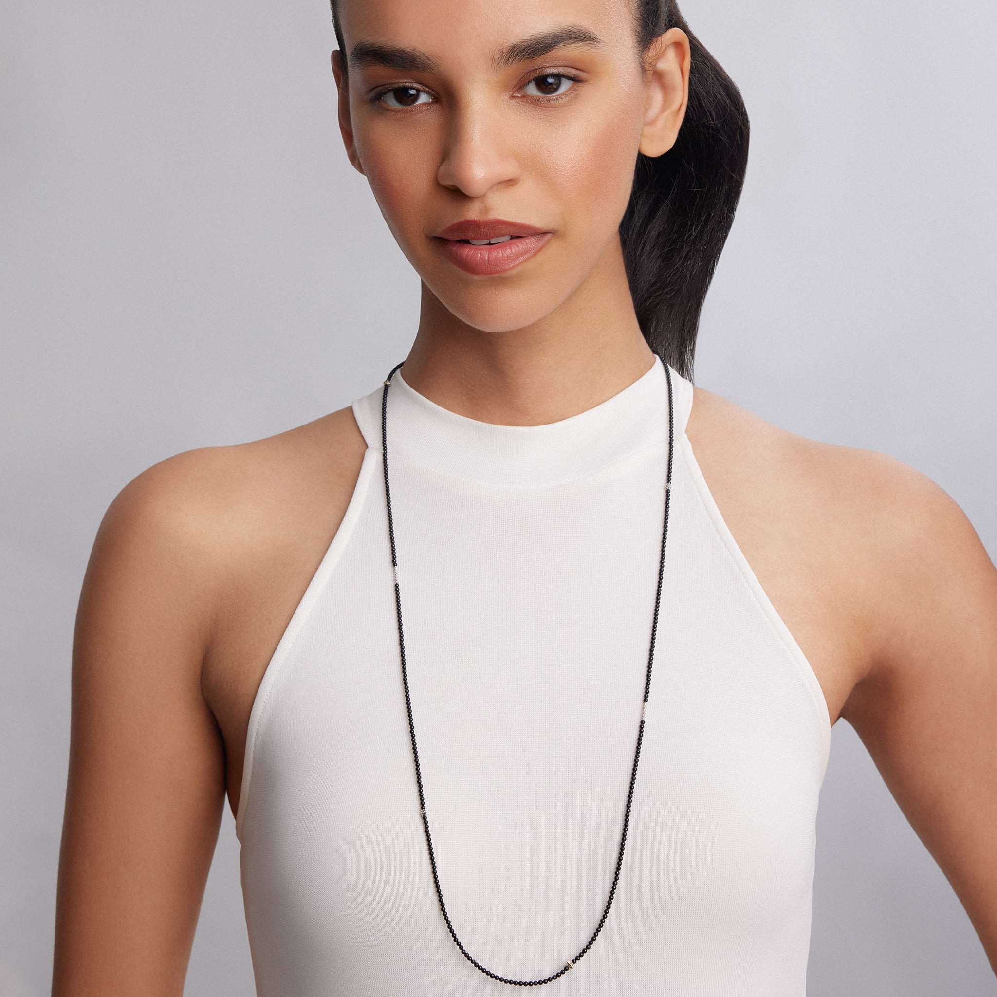 Caviar Icon Onyx Necklace - Image 2