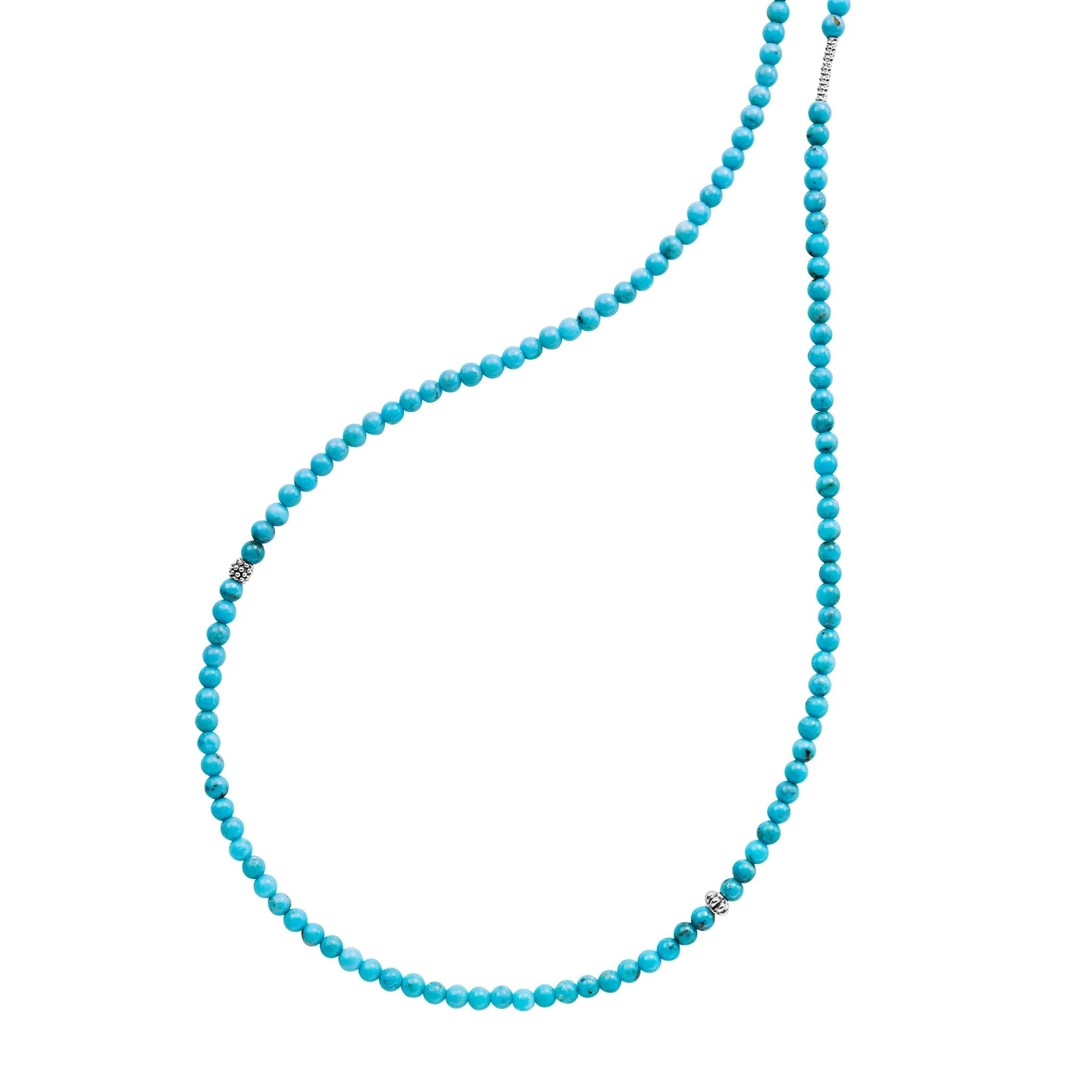 Caviar Icon Turquoise Beaded Necklace