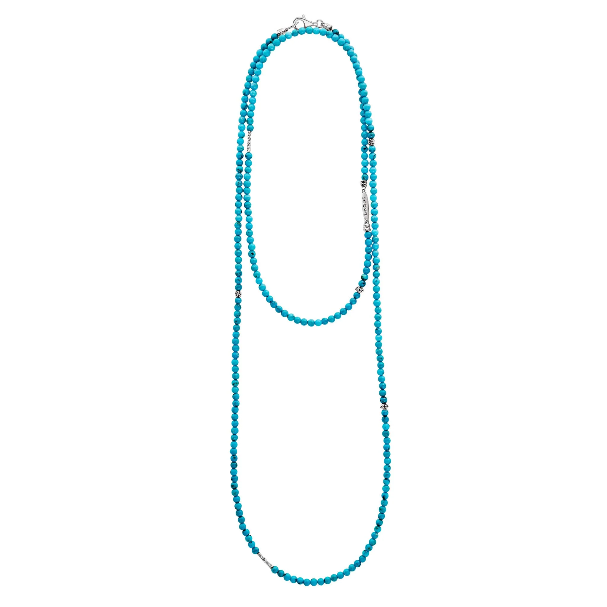 Caviar Icon Turquoise Beaded Necklace - Image 3