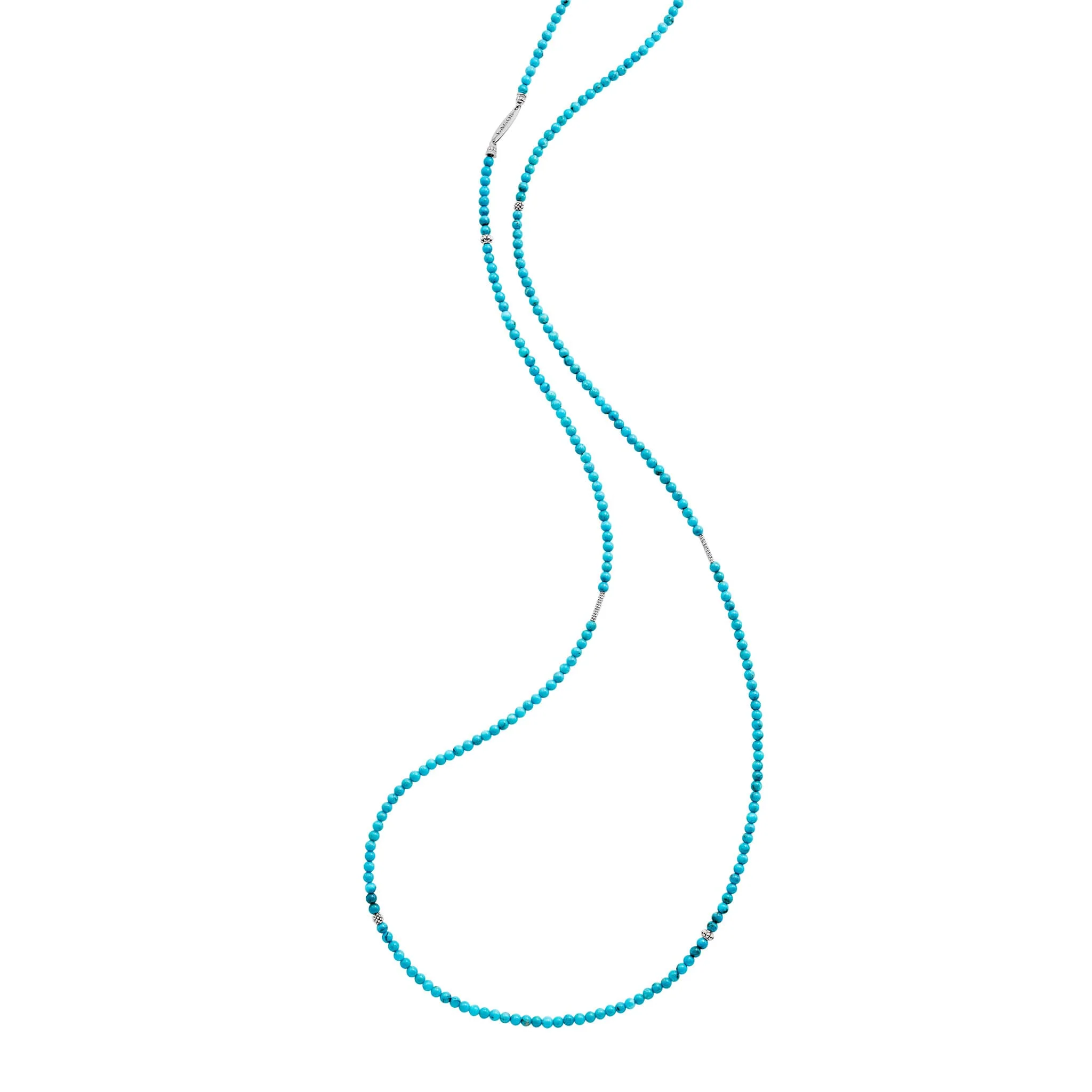Caviar Icon Turquoise Beaded Necklace - Image 4