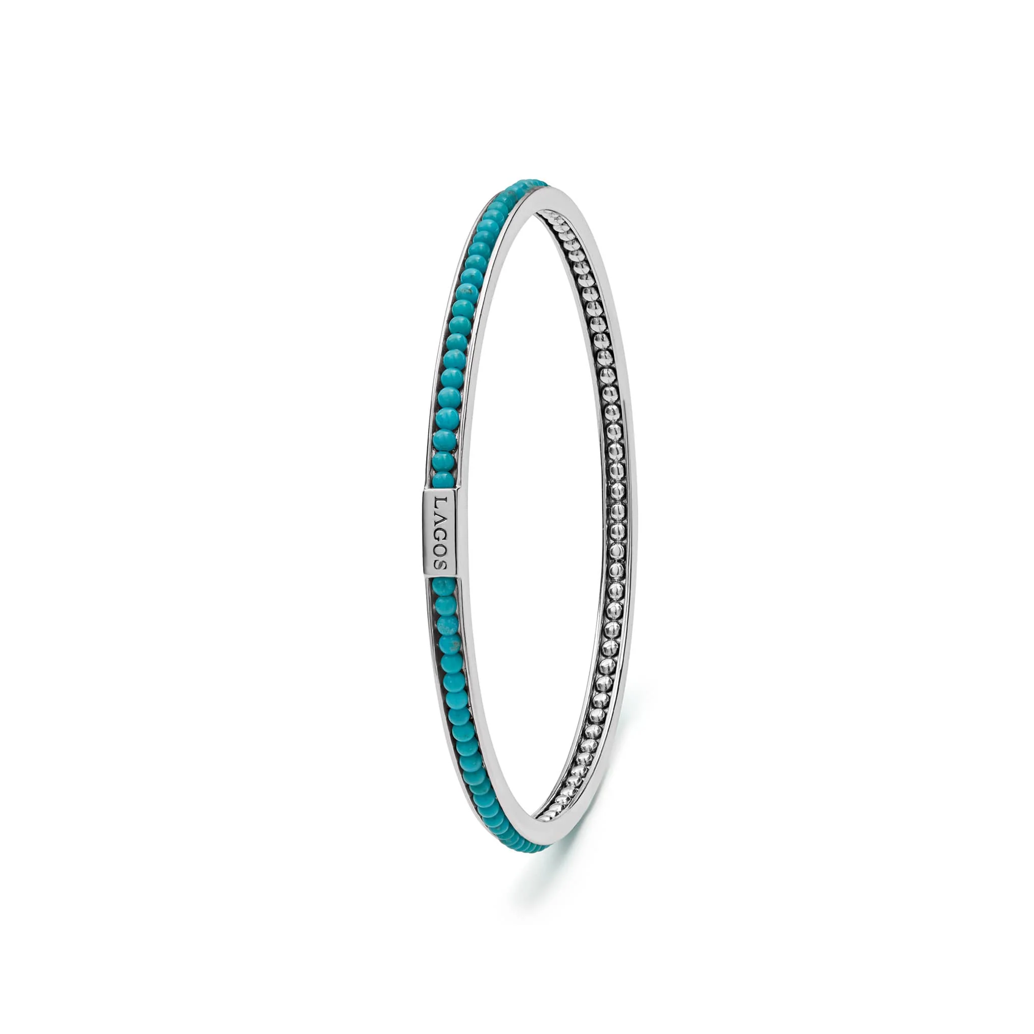 Caviar Icon Turquoise Bangle - Image 3