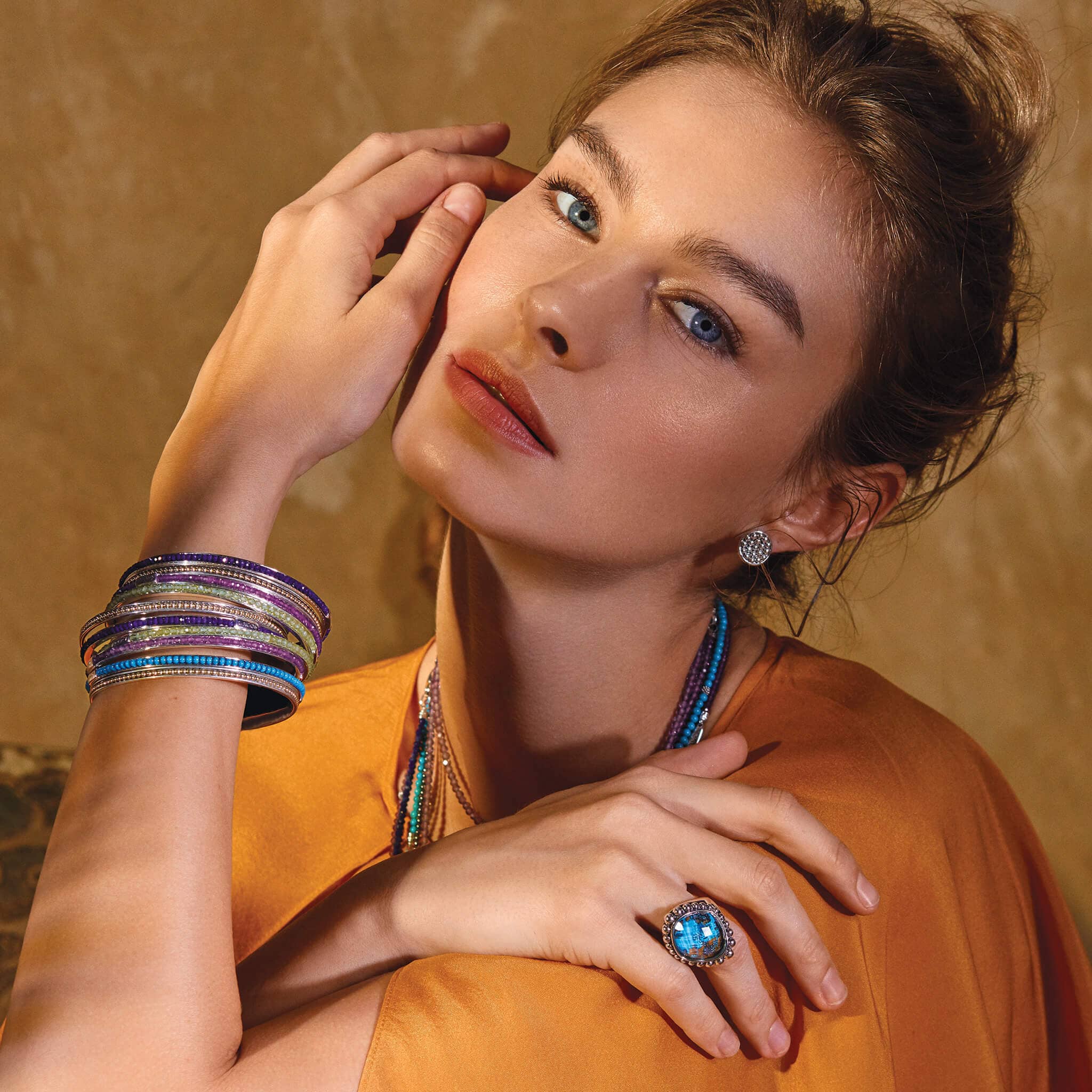 Caviar Icon Turquoise Bangle - Image 5