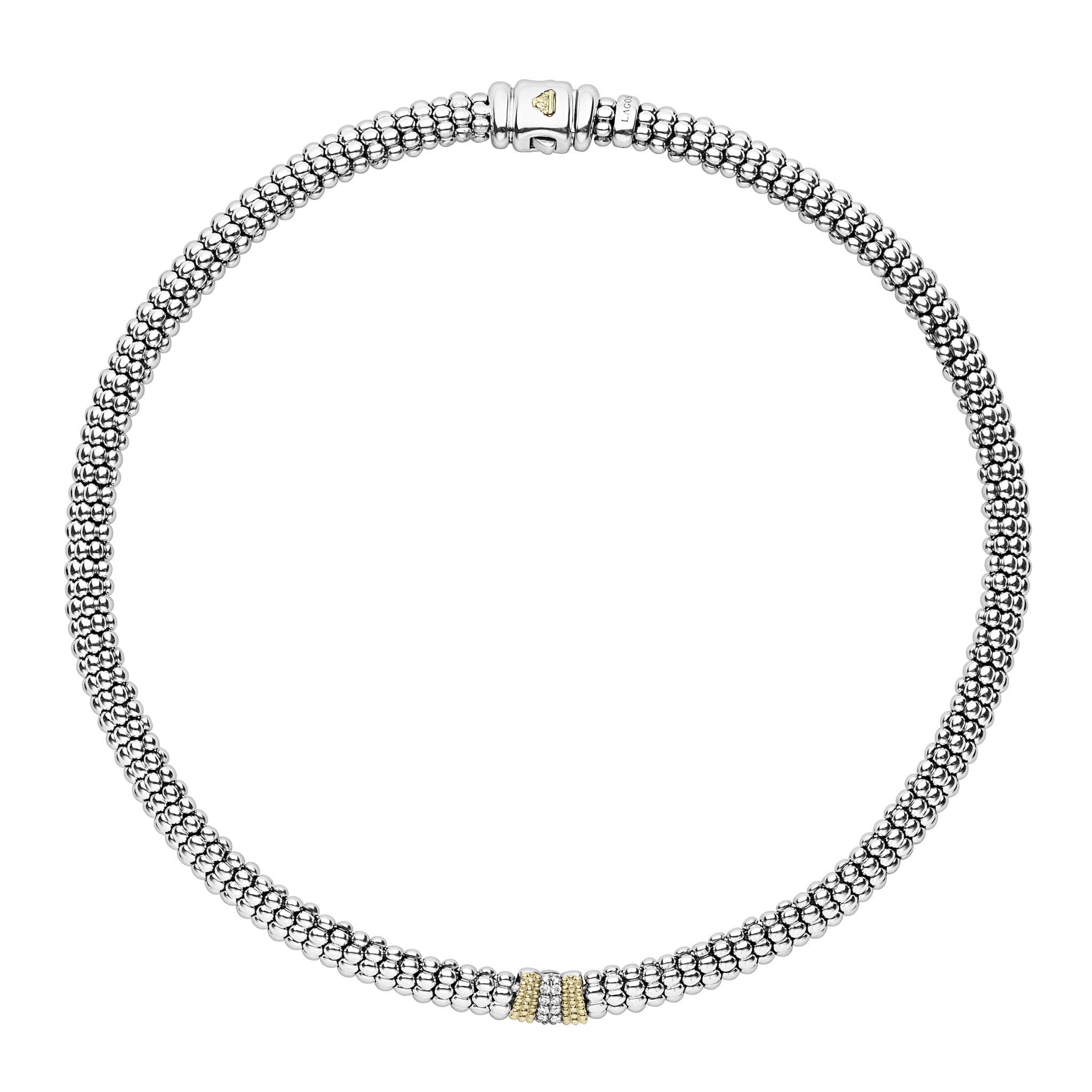 Caviar Lux Single Station Diamond Caviar Necklace - Image 3