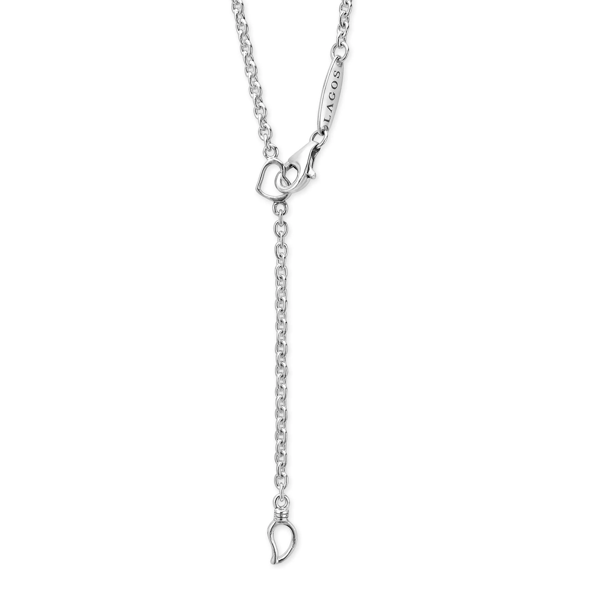 Caviar Lux Two-Tone Oval Diamond Pendant Necklace - Image 5