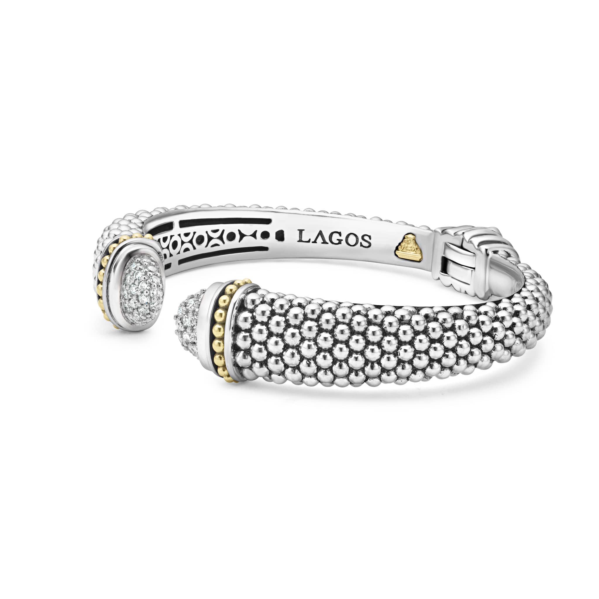 Caviar Lux Diamond Cuff Bracelet | 12mm - Image 4