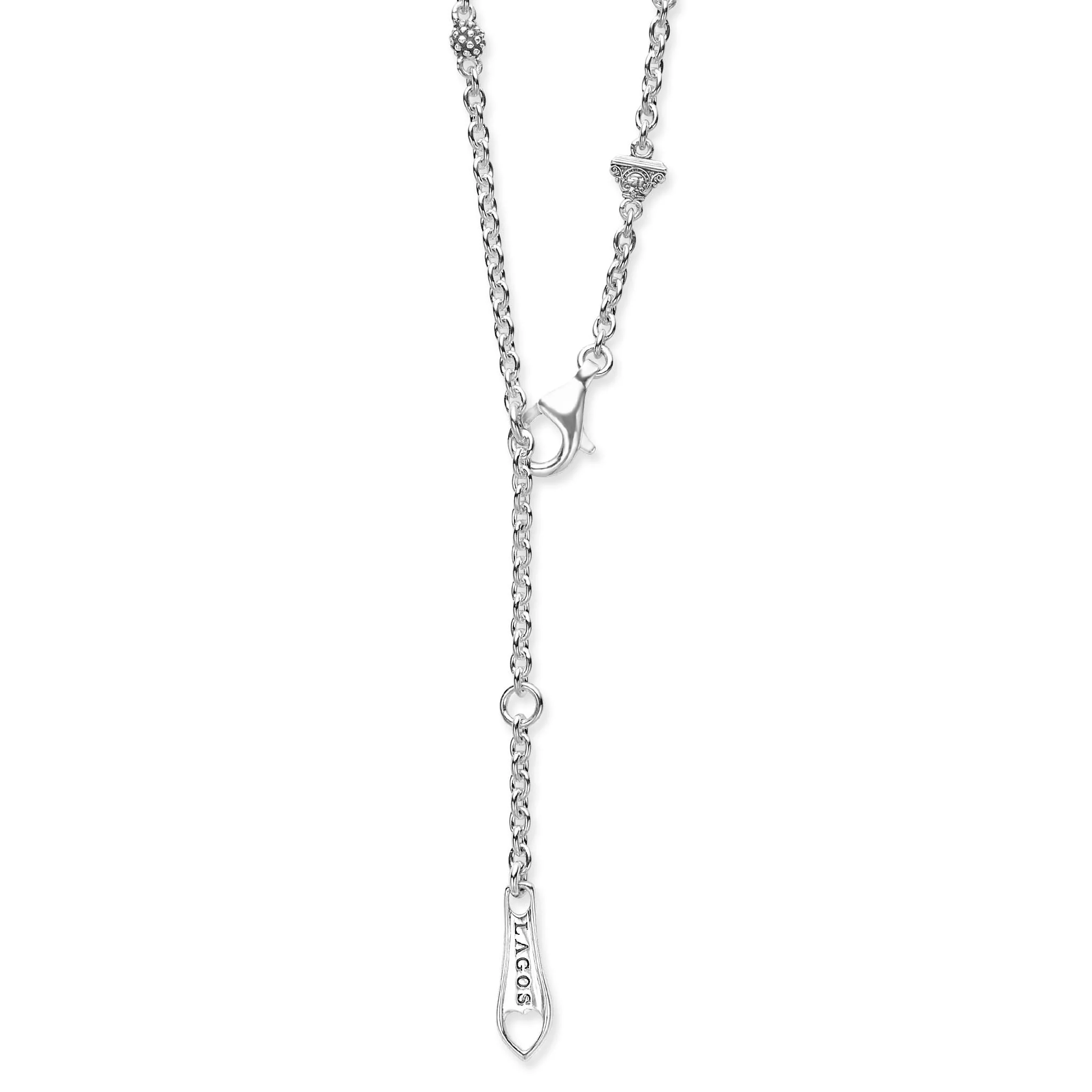 Caviar Lux Two-Tone Diamond Heart Necklace - Image 5