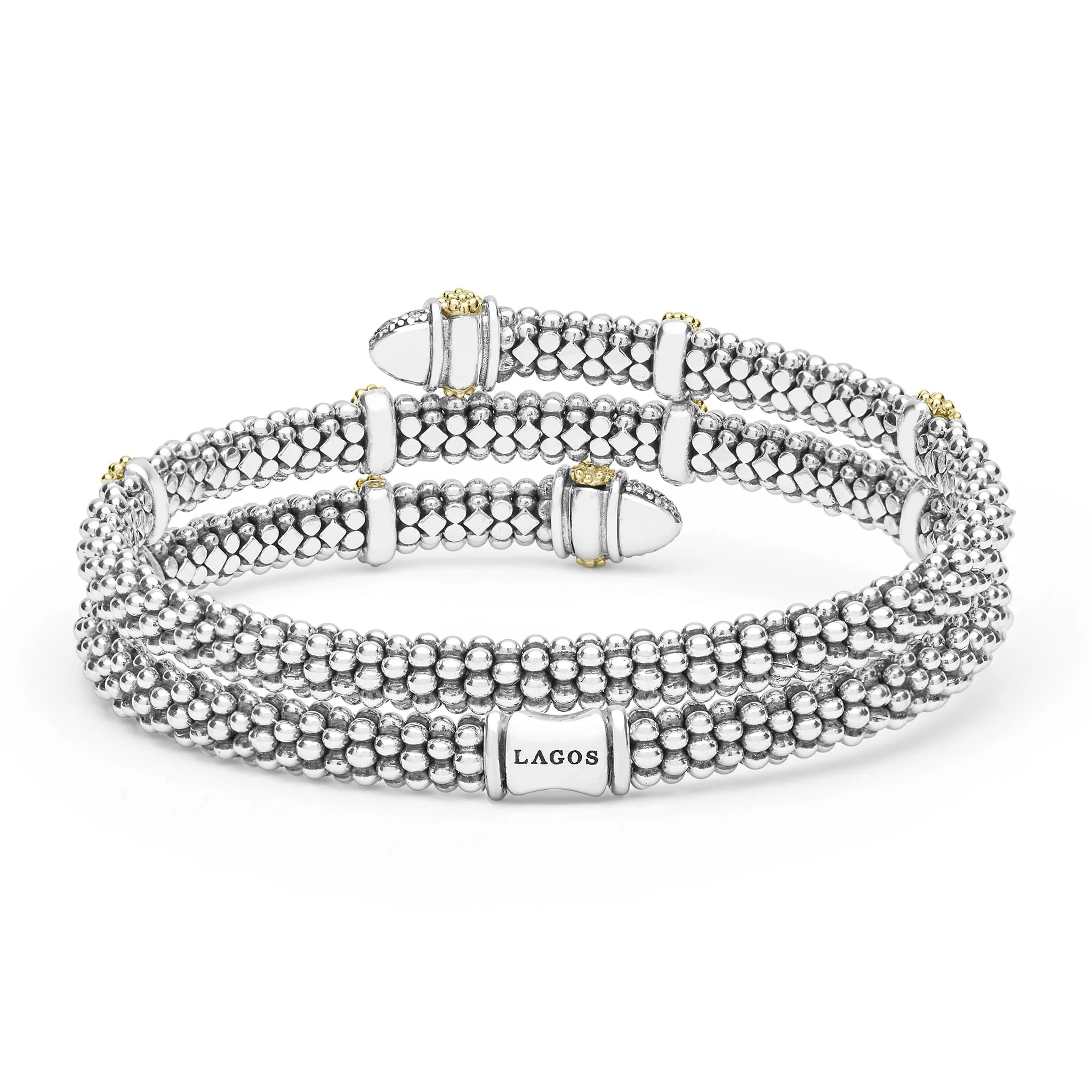 Caviar Lux Two-Tone Caviar Diamond Versa Wrap Bracelet | 5mm - Image 4