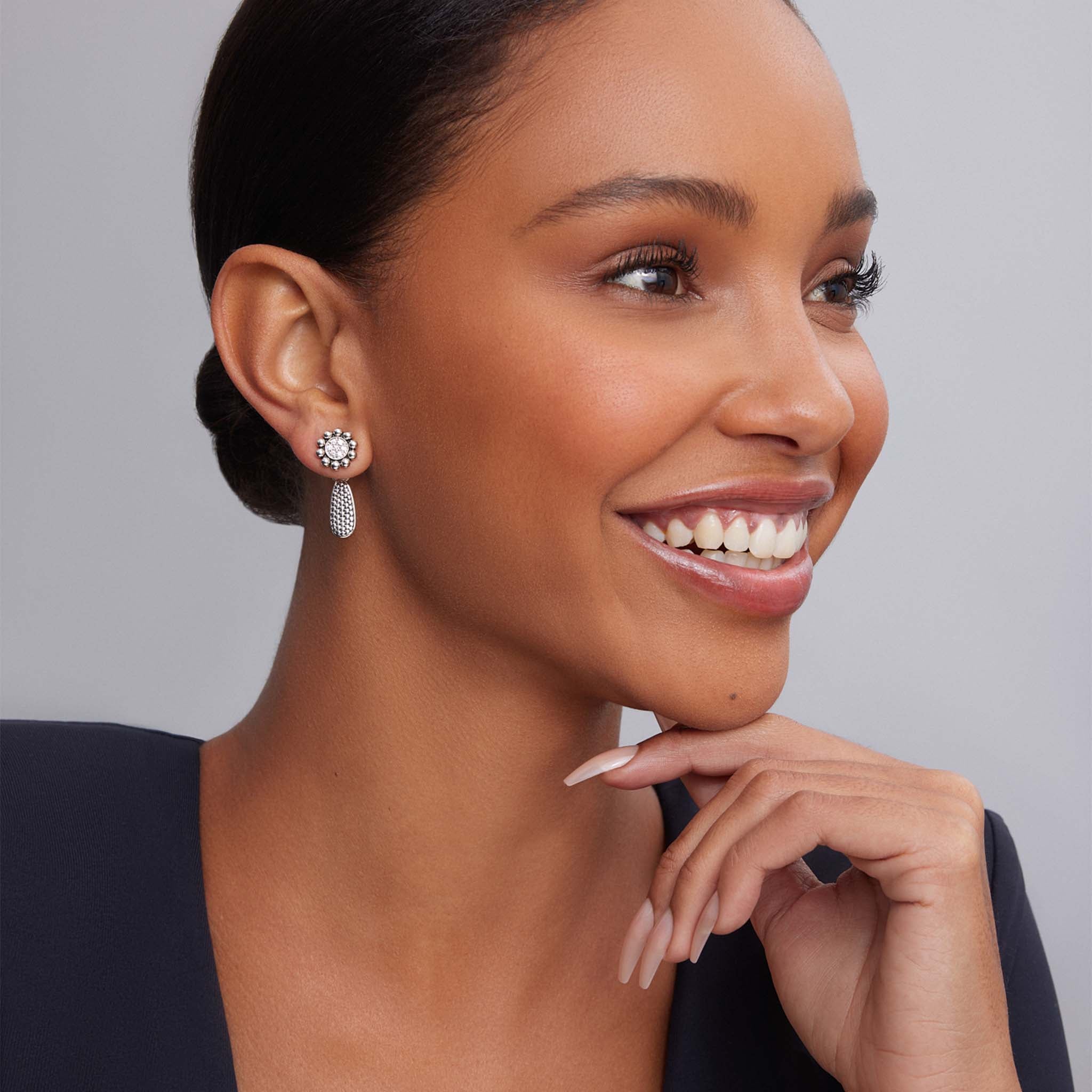 Caviar Spark Diamond Stud Earrings - Image 6