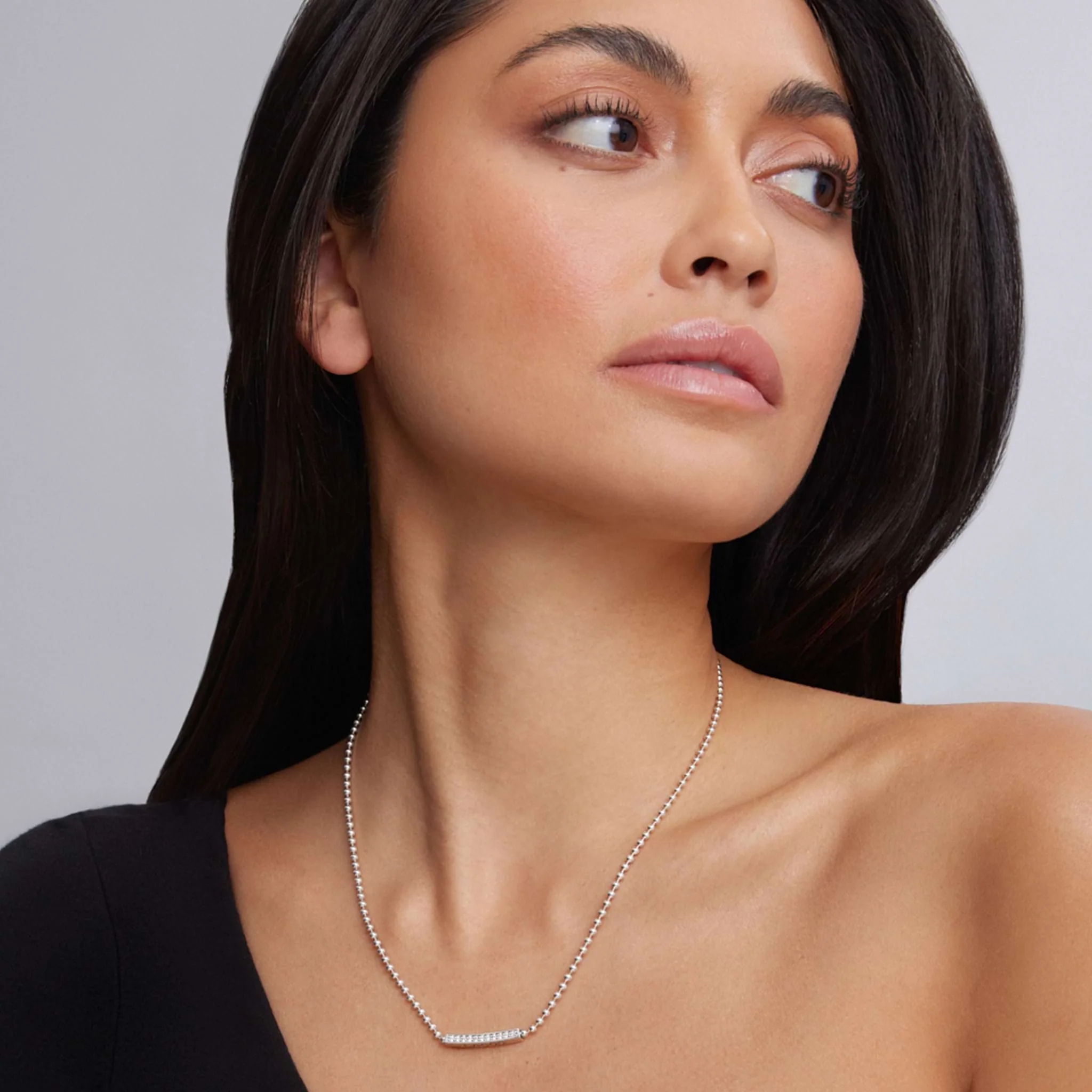 Caviar Spark Small Station Diamond Beaded Necklace - Image 2