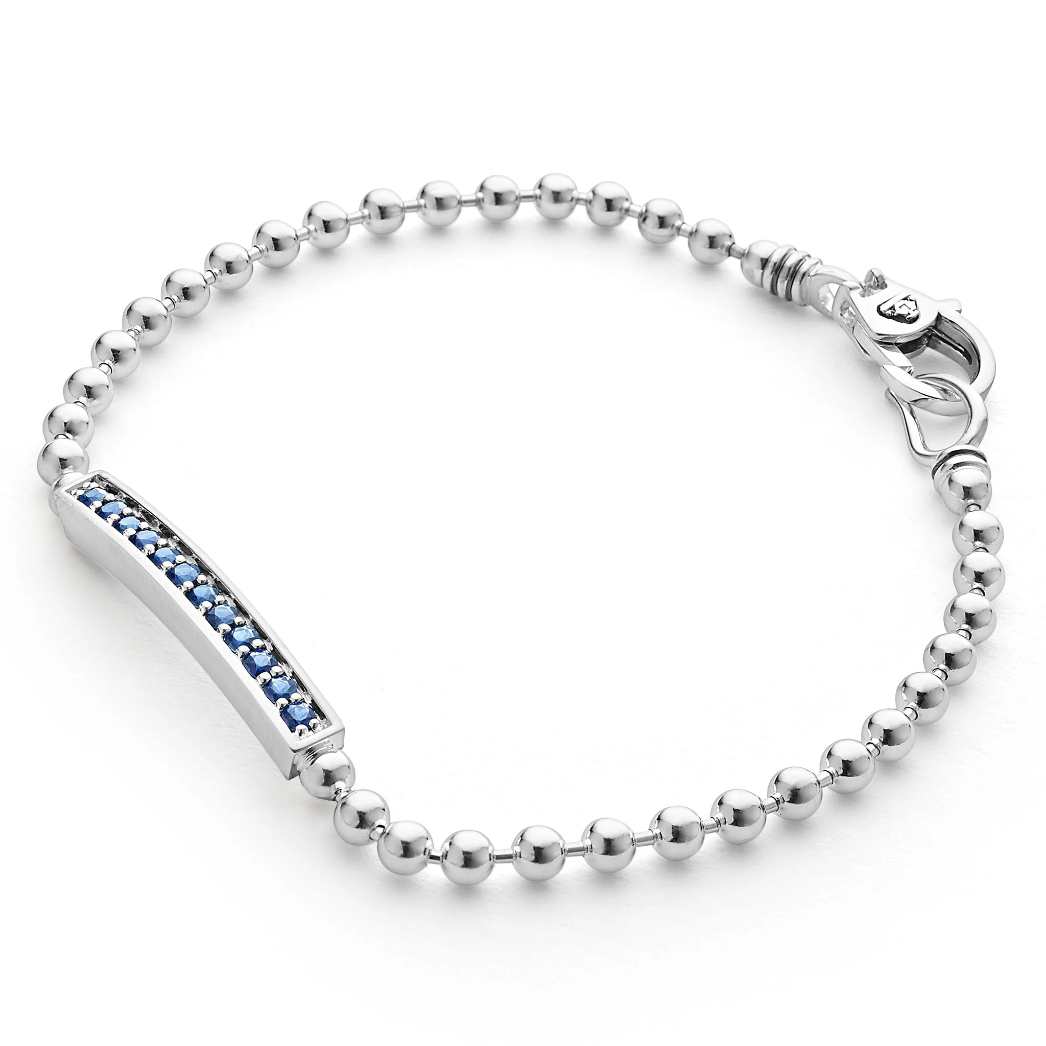 Caviar Spark Blue Sapphire Beaded Bracelet - Image 3