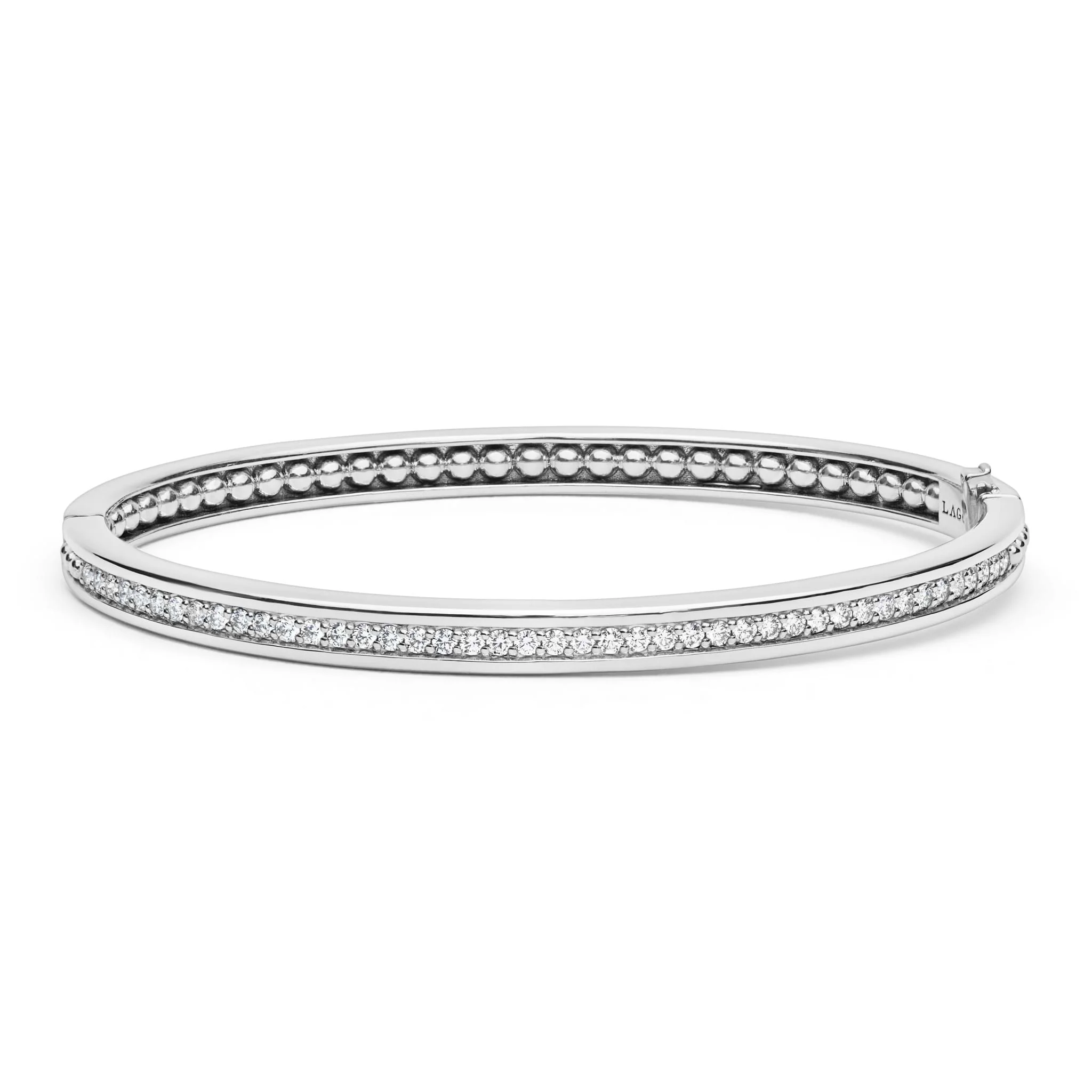 Caviar Spark Diamond Bangle Bracelet | 5mm