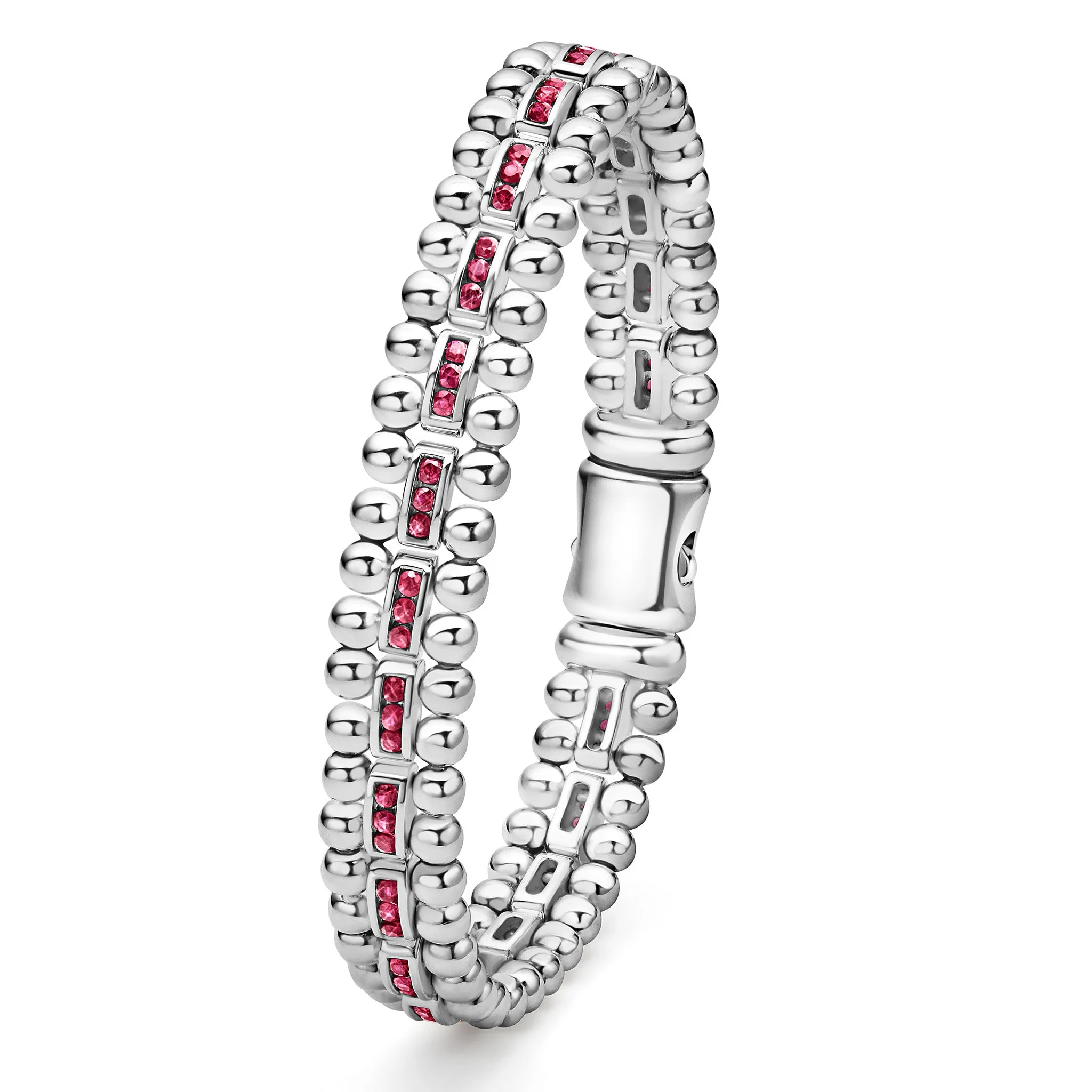 Caviar Spark Ruby Link Bracelet - Image 4