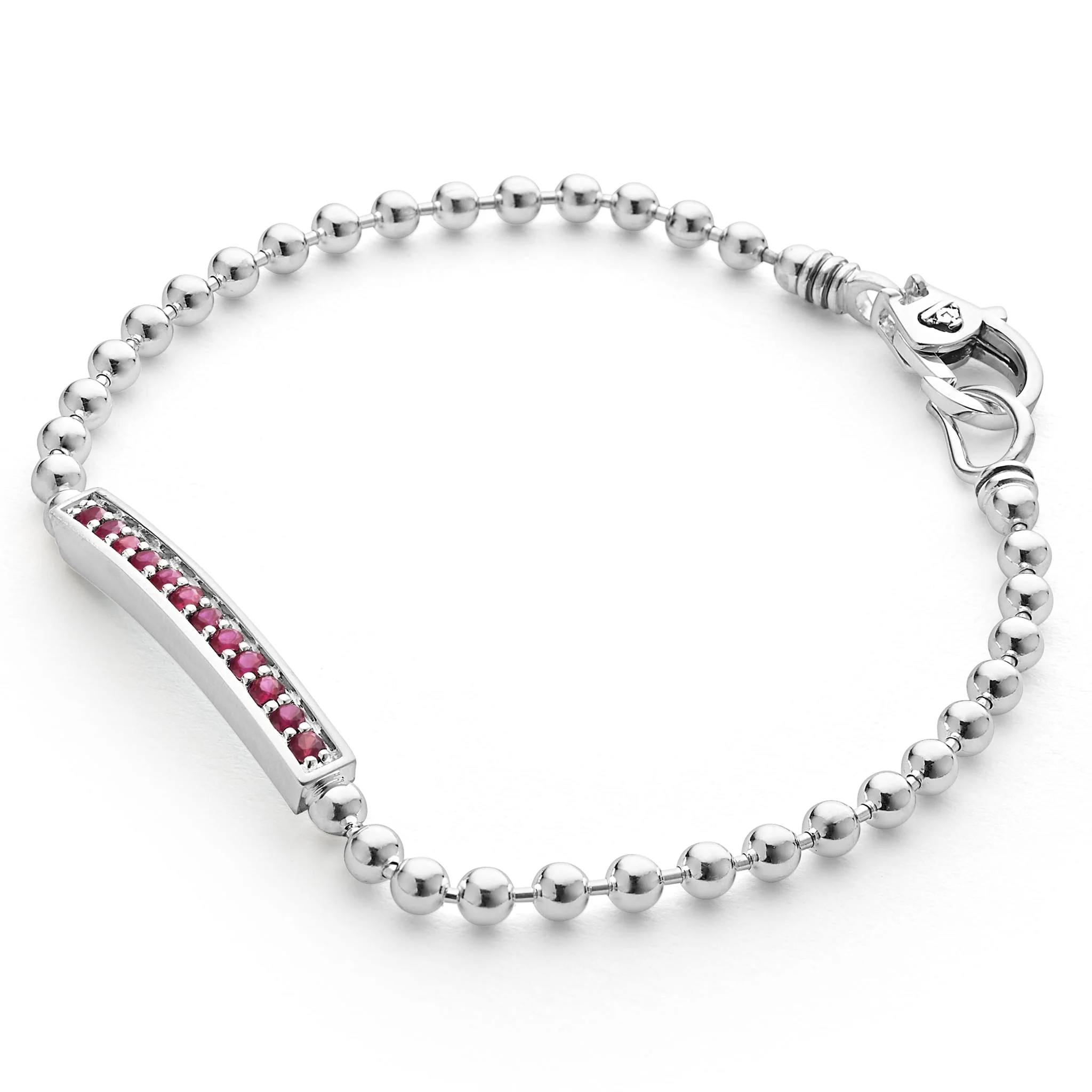 Caviar Spark Ruby Beaded Bracelet - Image 3