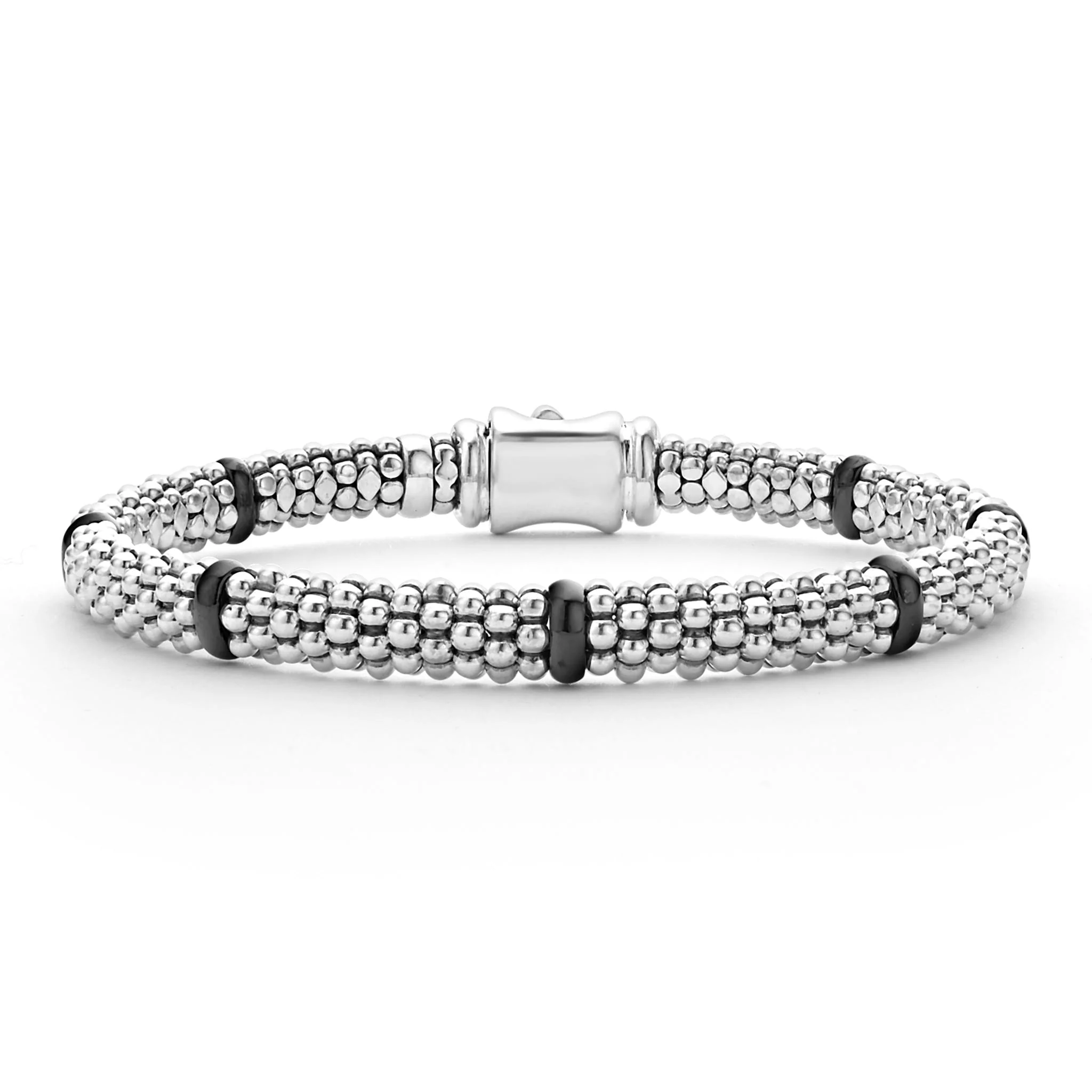Black Caviar Black Ceramic and Sterling Silver Caviar Bracelet Gift Set - Image 2