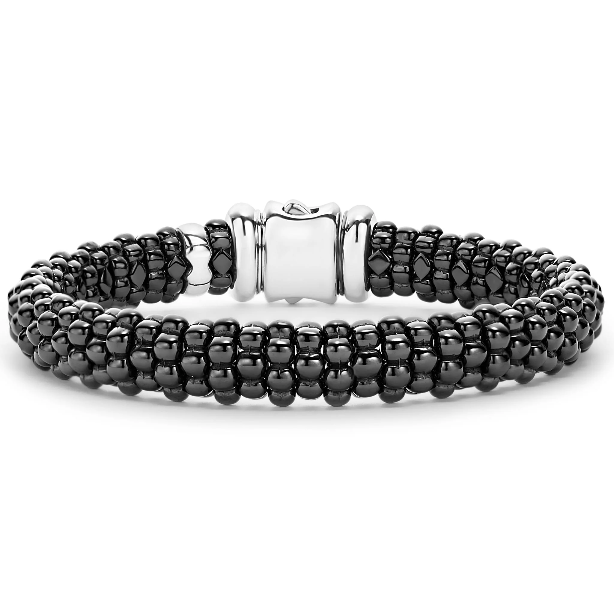 Black Caviar Black Ceramic and Sterling Silver Caviar Bracelet Gift Set - Image 4