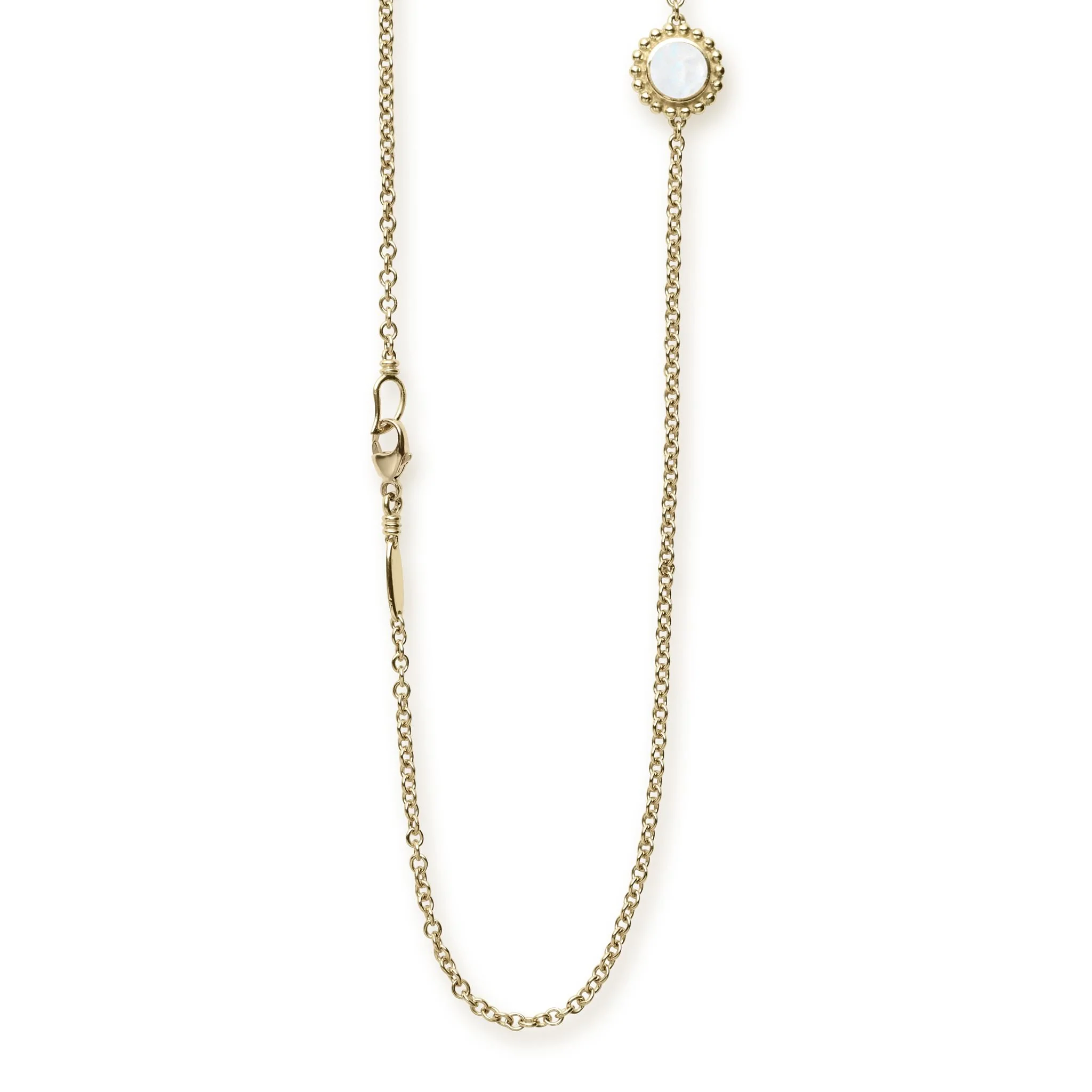 Covet Seven Station Round Mother of Pearl Necklace - Image 4