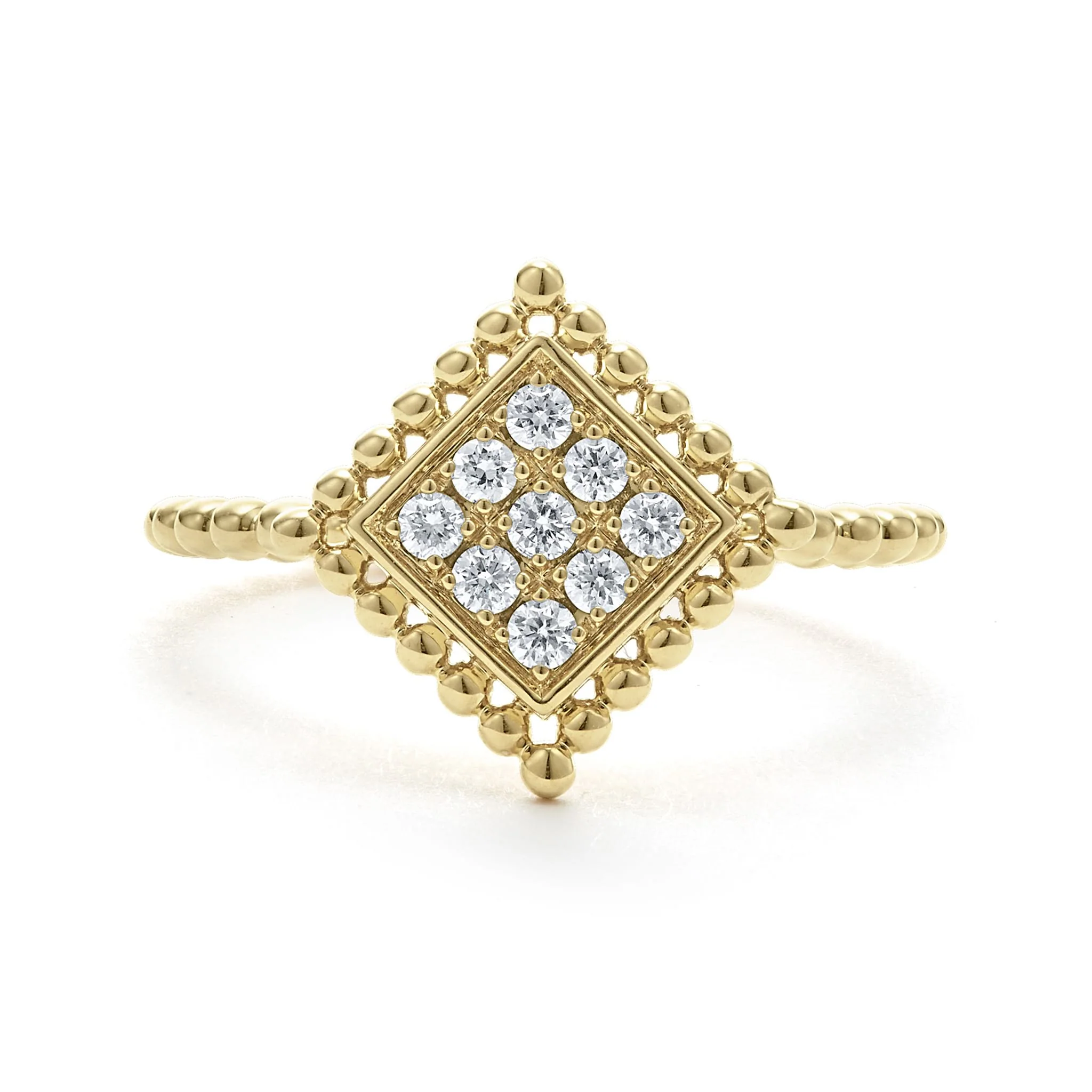 Covet Large 18K Gold Diamond Ring - Image 3
