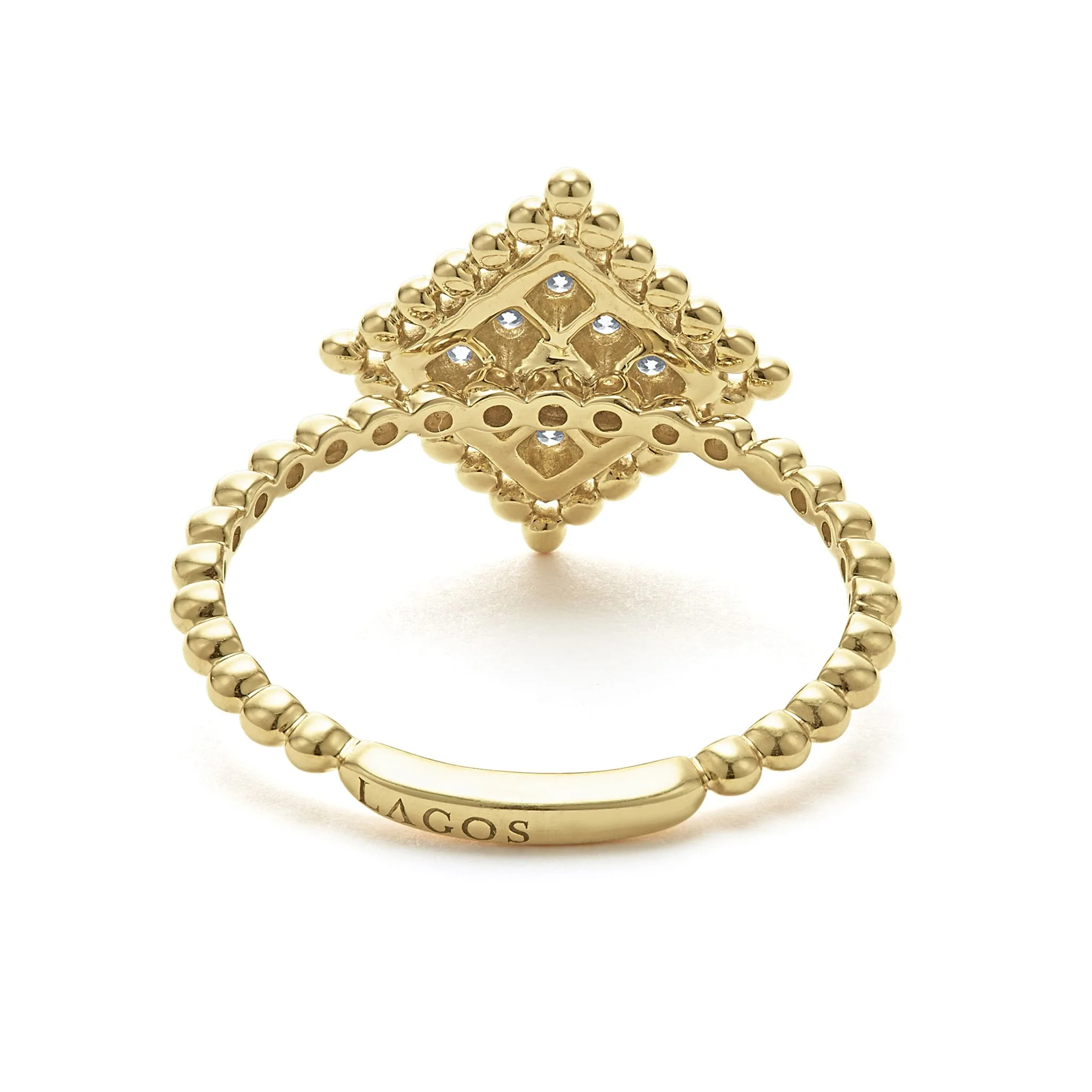 Covet Large 18K Gold Diamond Ring - Image 5