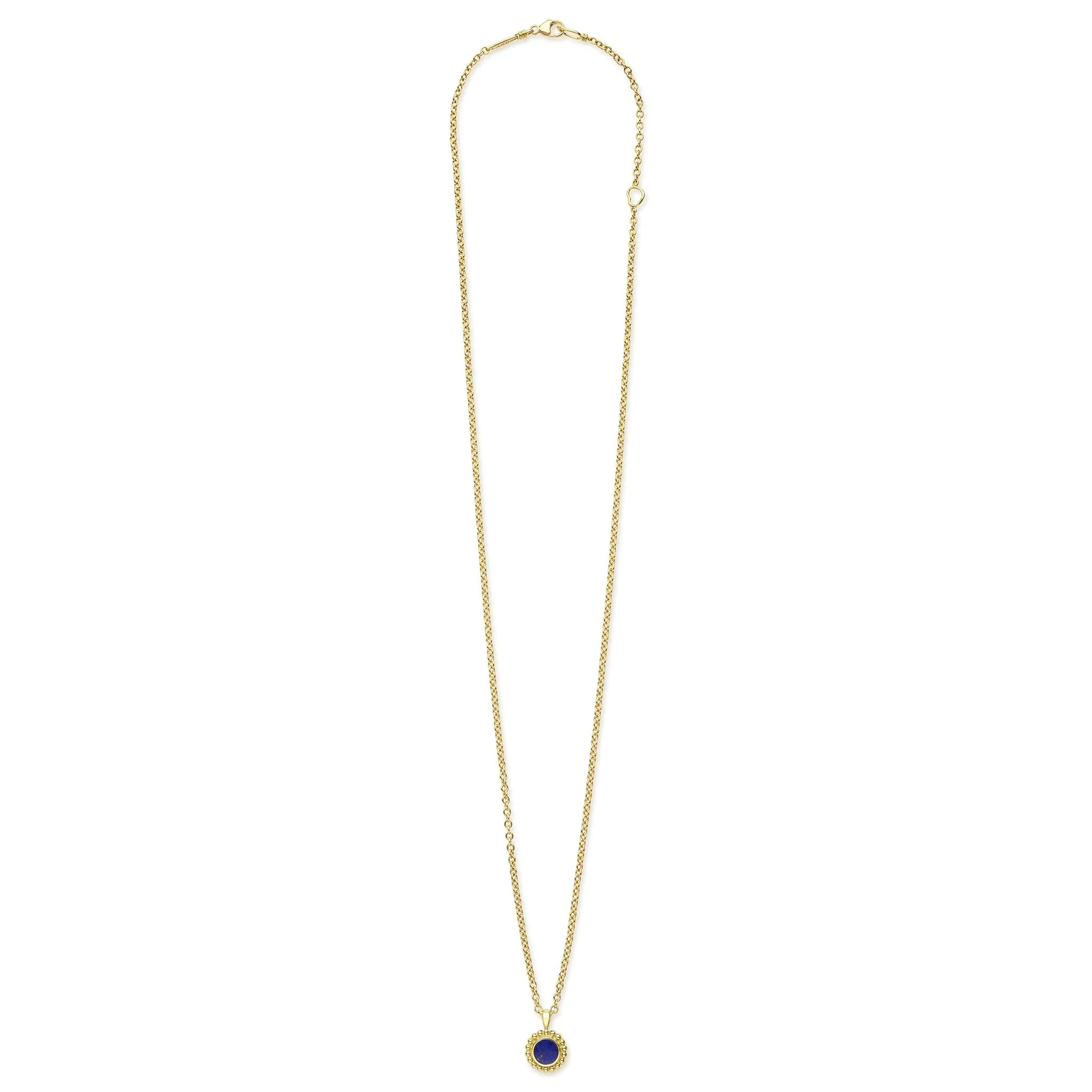 Covet 18K Gold Lapis Pendant Necklace - Image 2