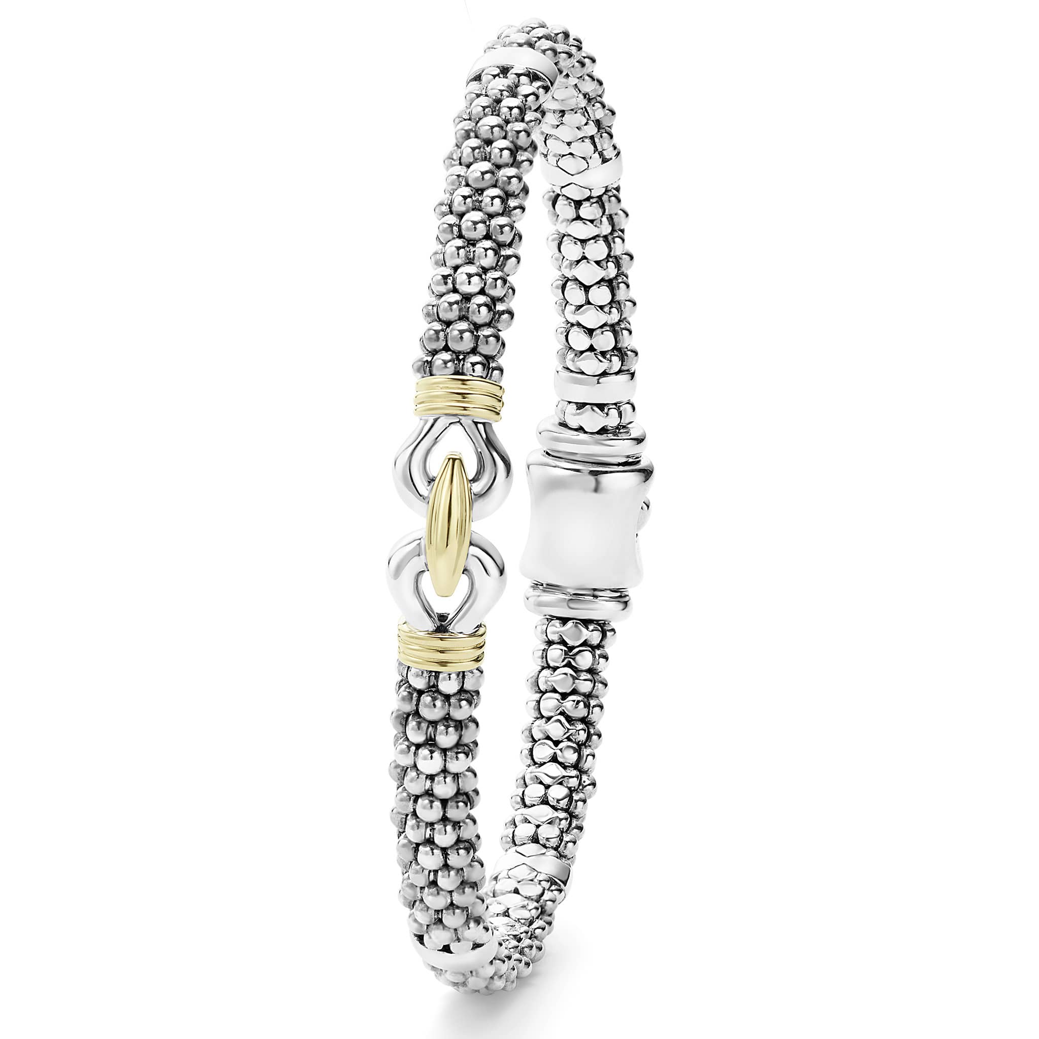 Derby Two-Tone Caviar Buckle Bracelet | 6mm - Image 3