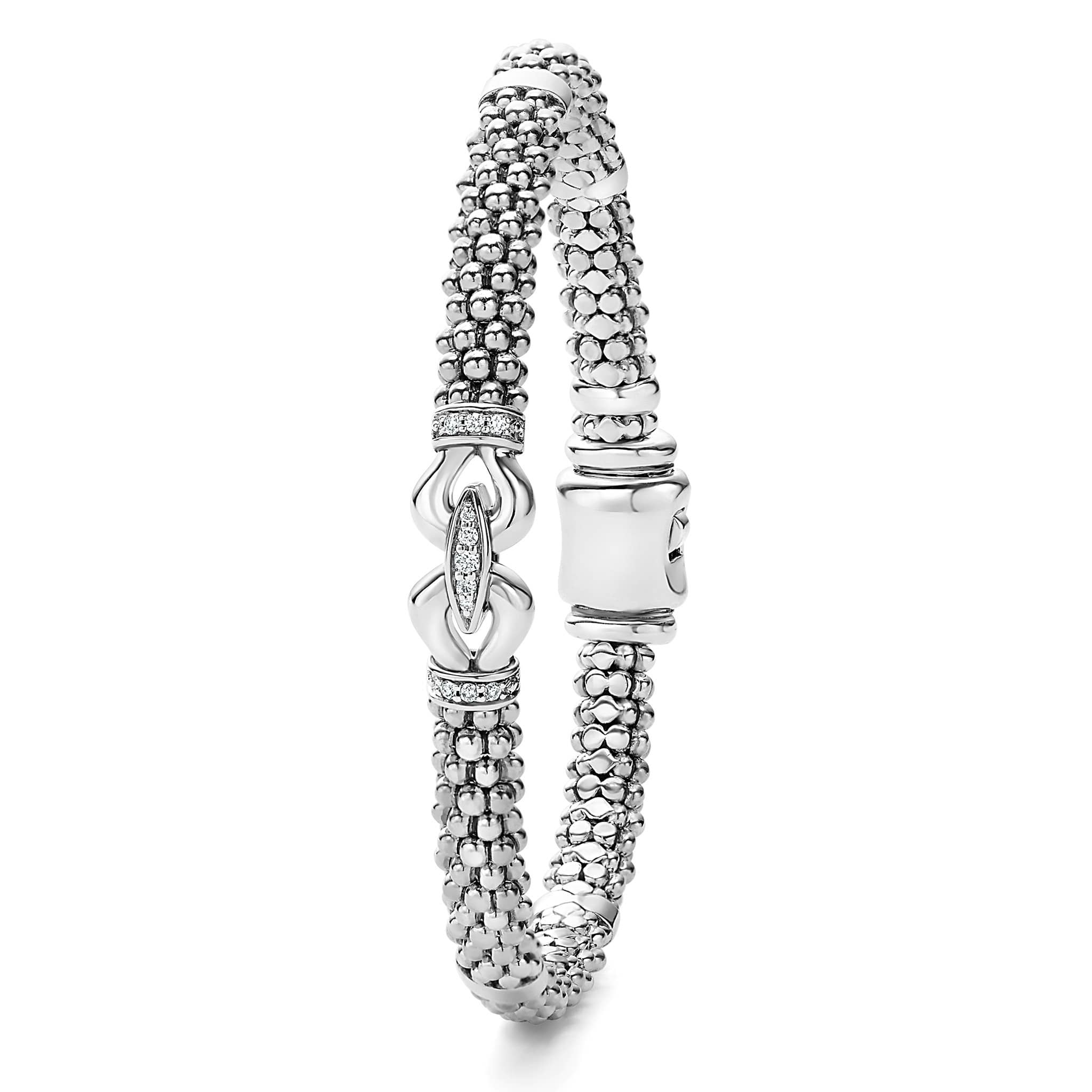 Derby Caviar Buckle Diamond Bracelet | 6mm - Image 3