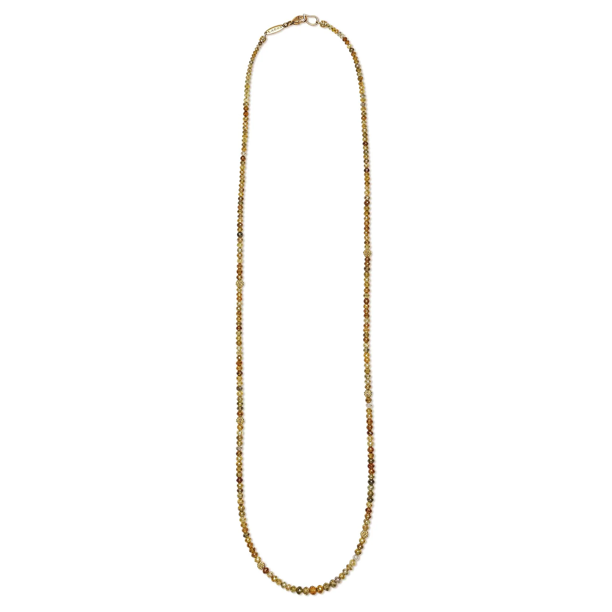 18K Gemstone Beaded Necklace - Image 2