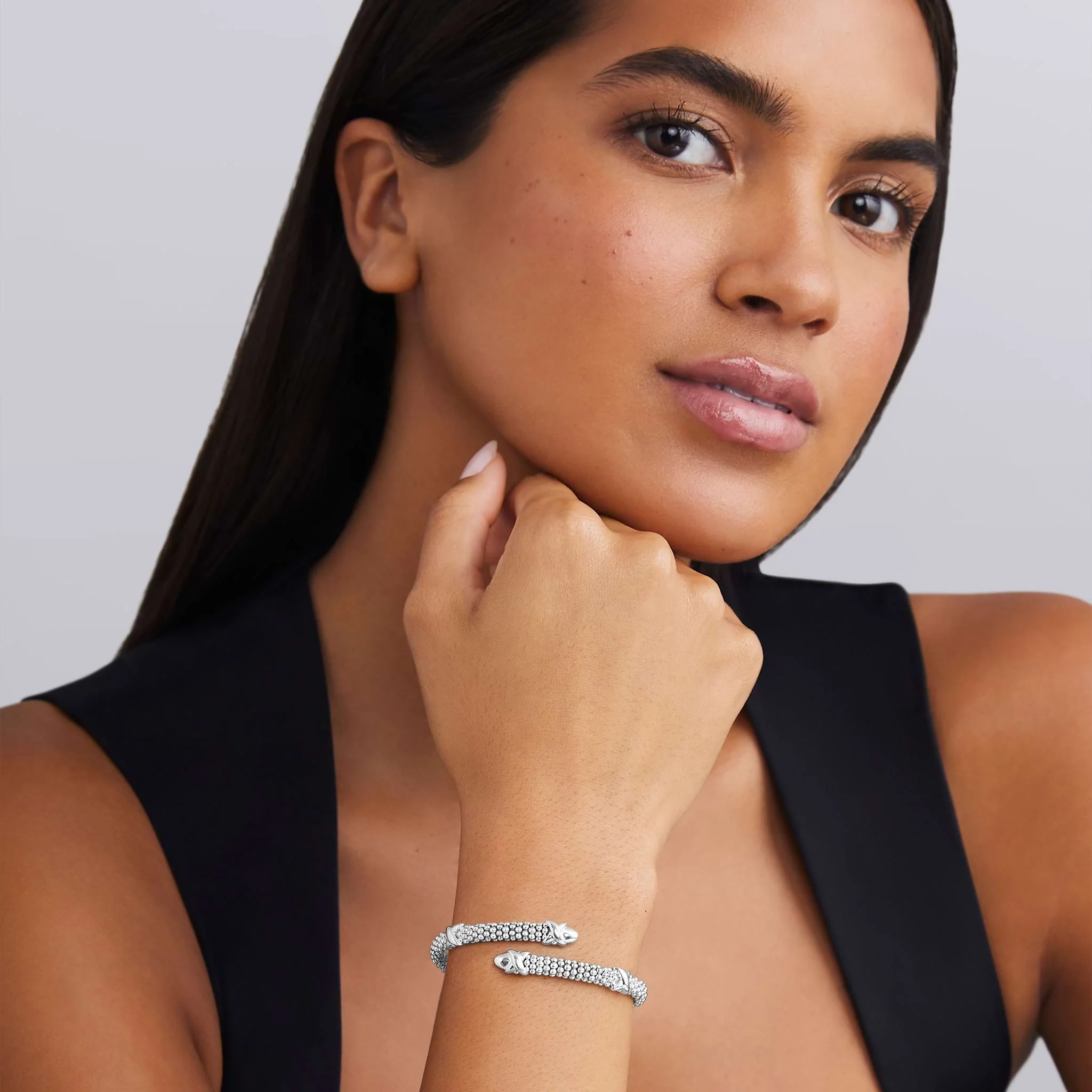 Embrace Silver X Station Versa Bypass Bracelet | 5mm - Image 2