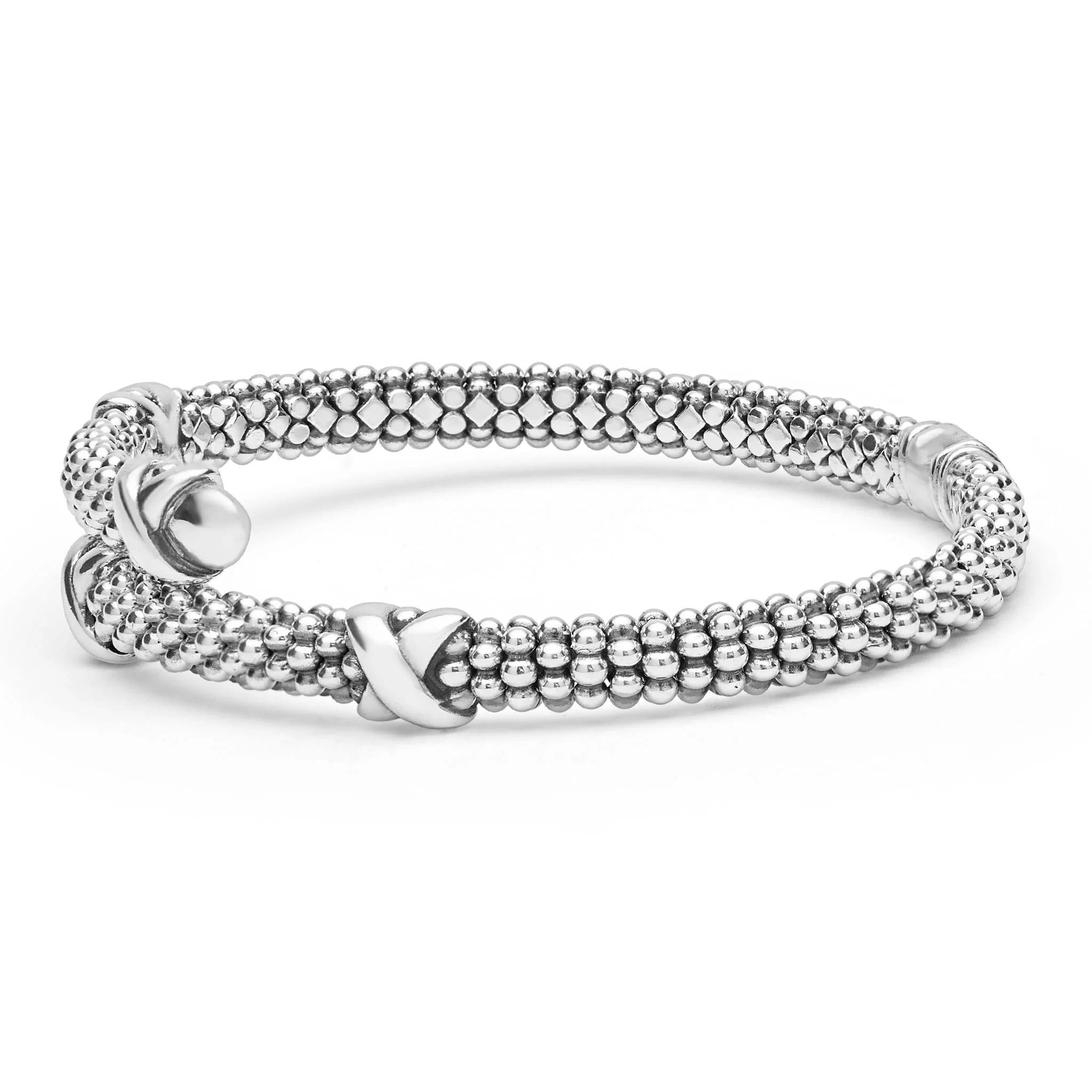 Embrace Silver X Station Versa Bypass Bracelet | 5mm - Image 3