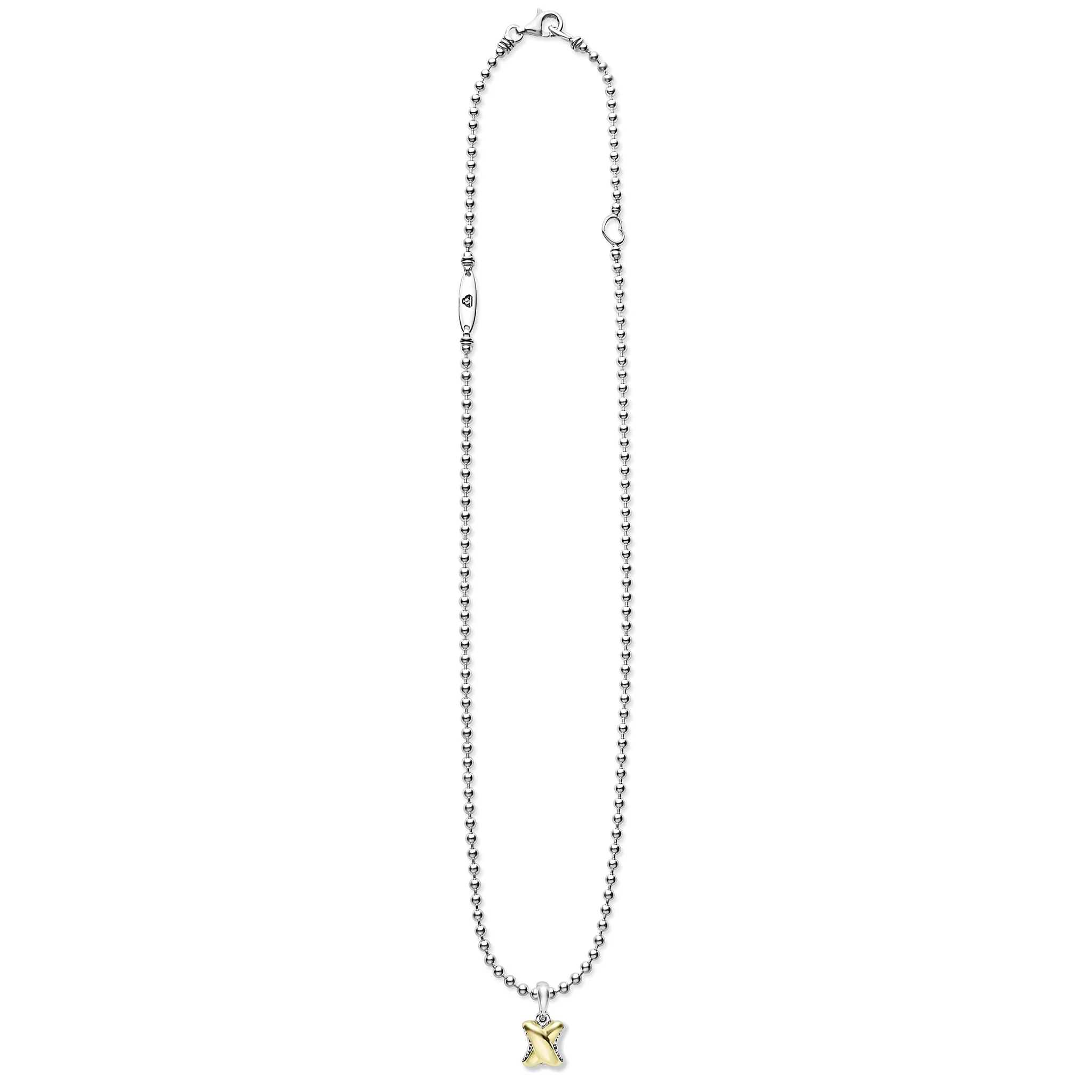 Embrace Two-Tone X Pendant Necklace - Image 3