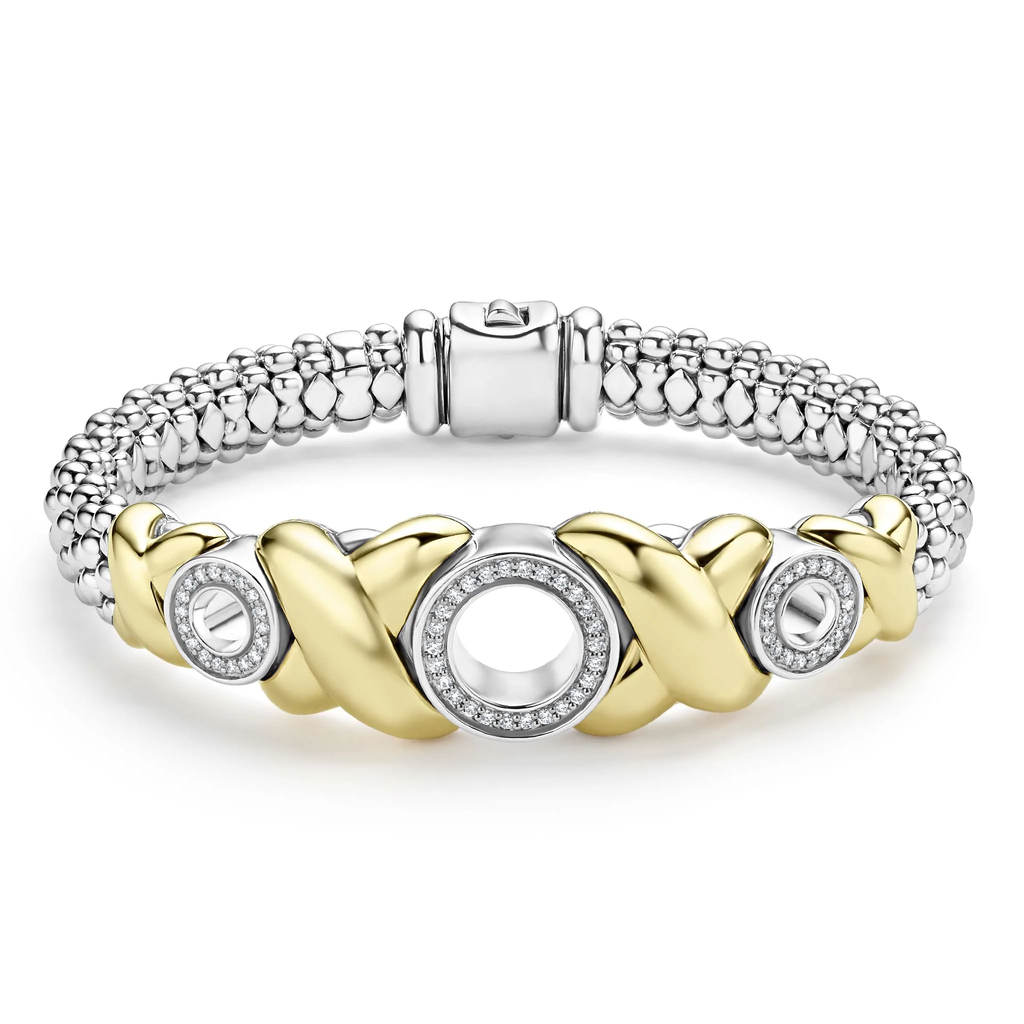 Embrace 18K Gold XO Diamond Bracelet
