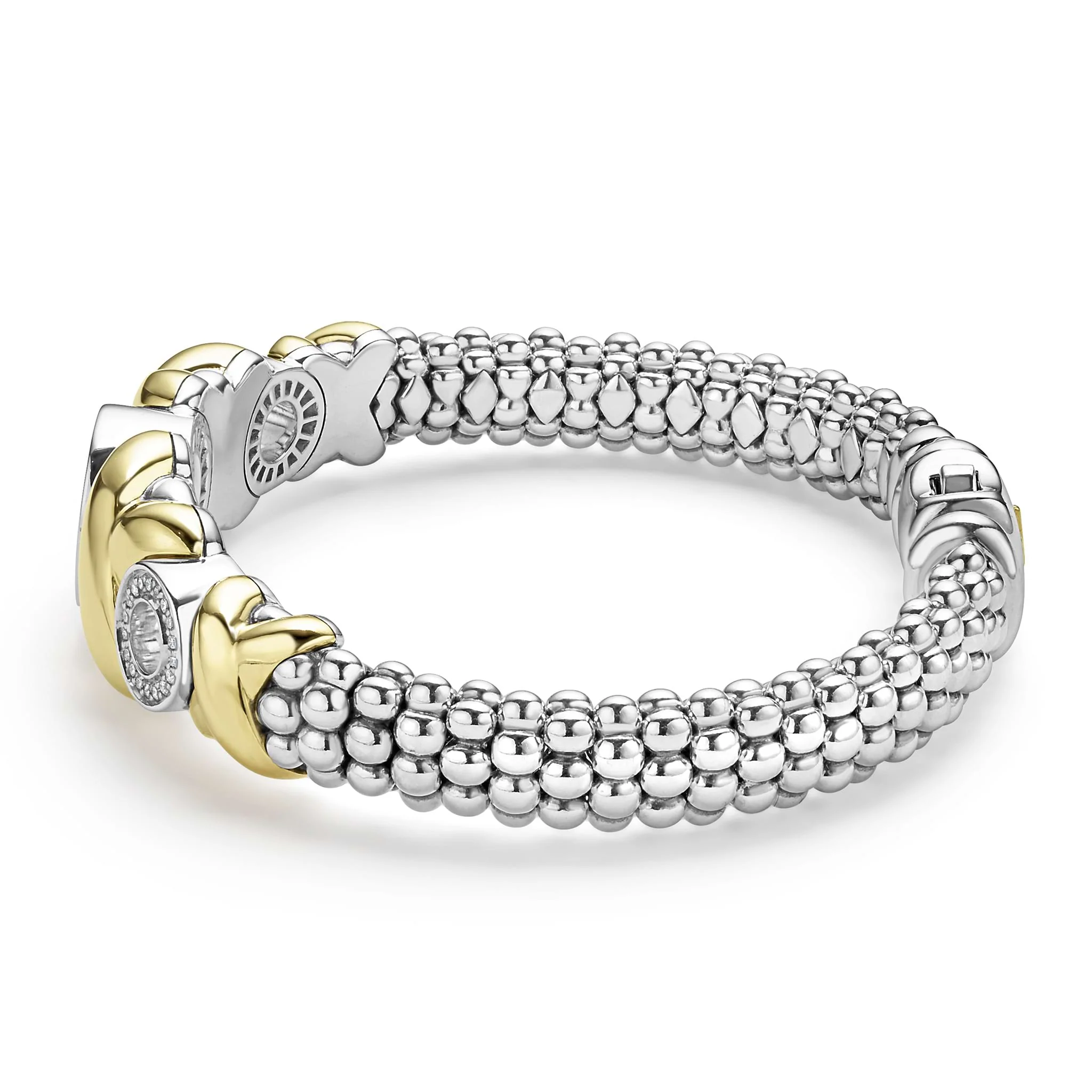 Embrace 18K Gold XO Diamond Bracelet - Image 2