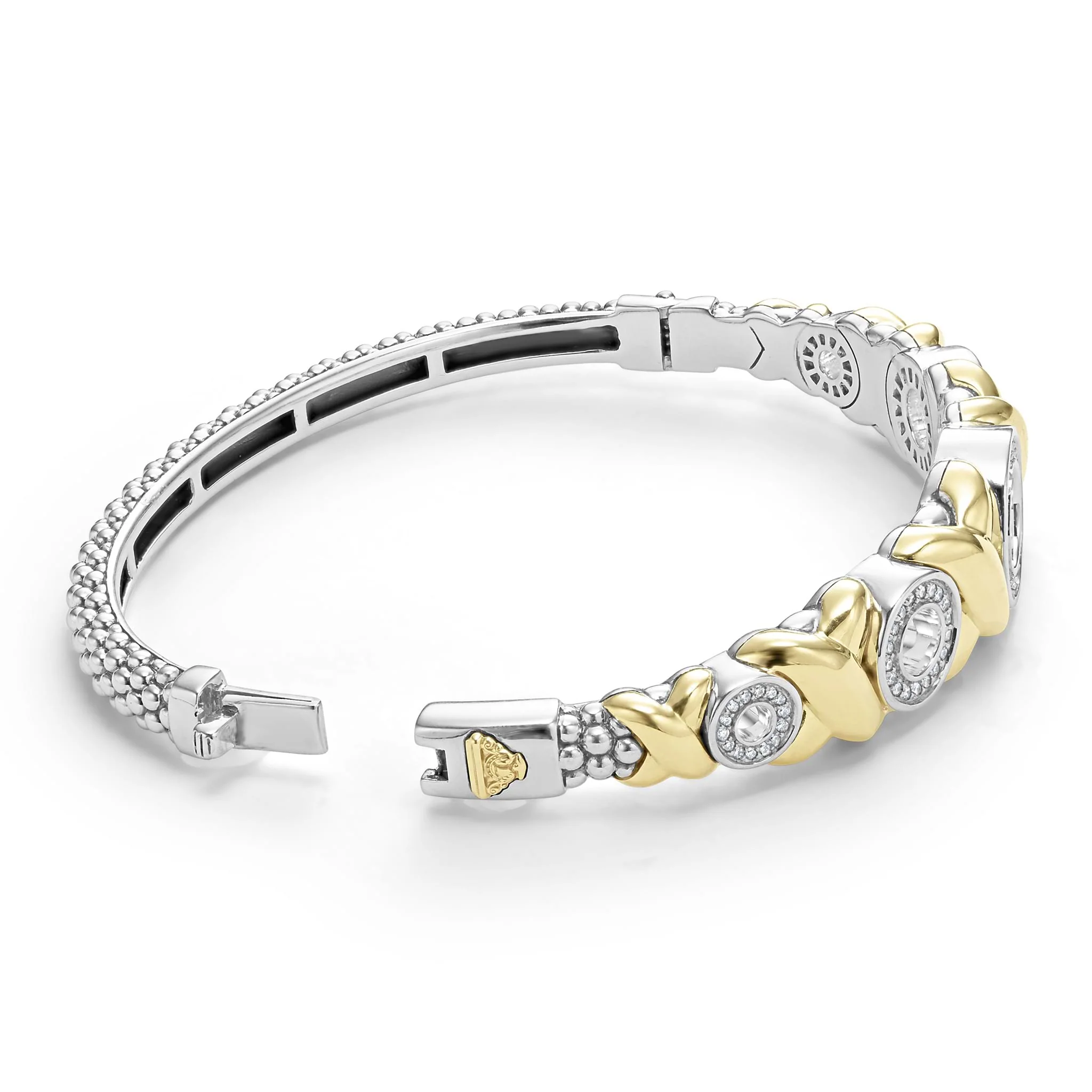 Embrace 18K Gold XO Diamond Bracelet - Image 2