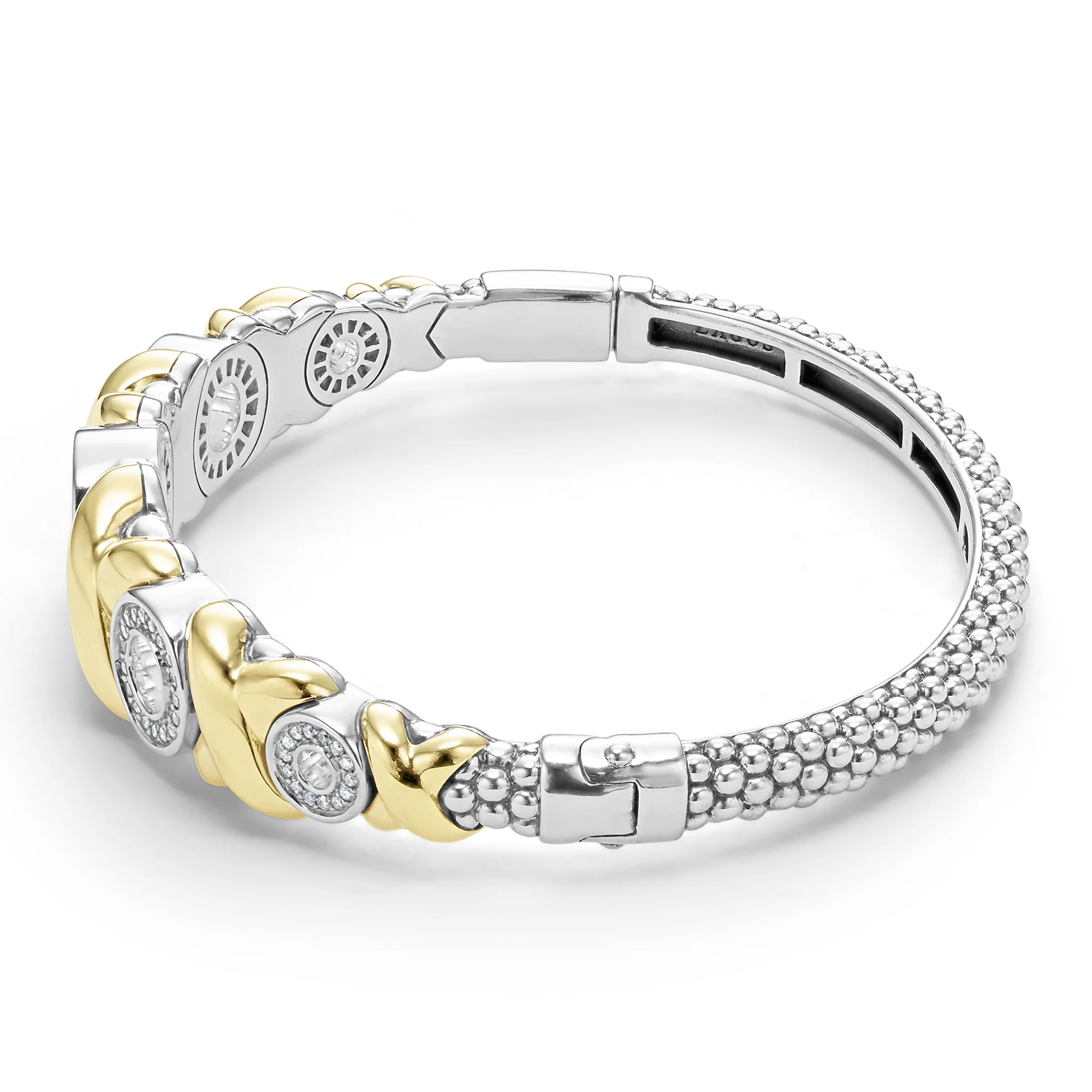 Embrace 18K Gold XO Diamond Bracelet - Image 2