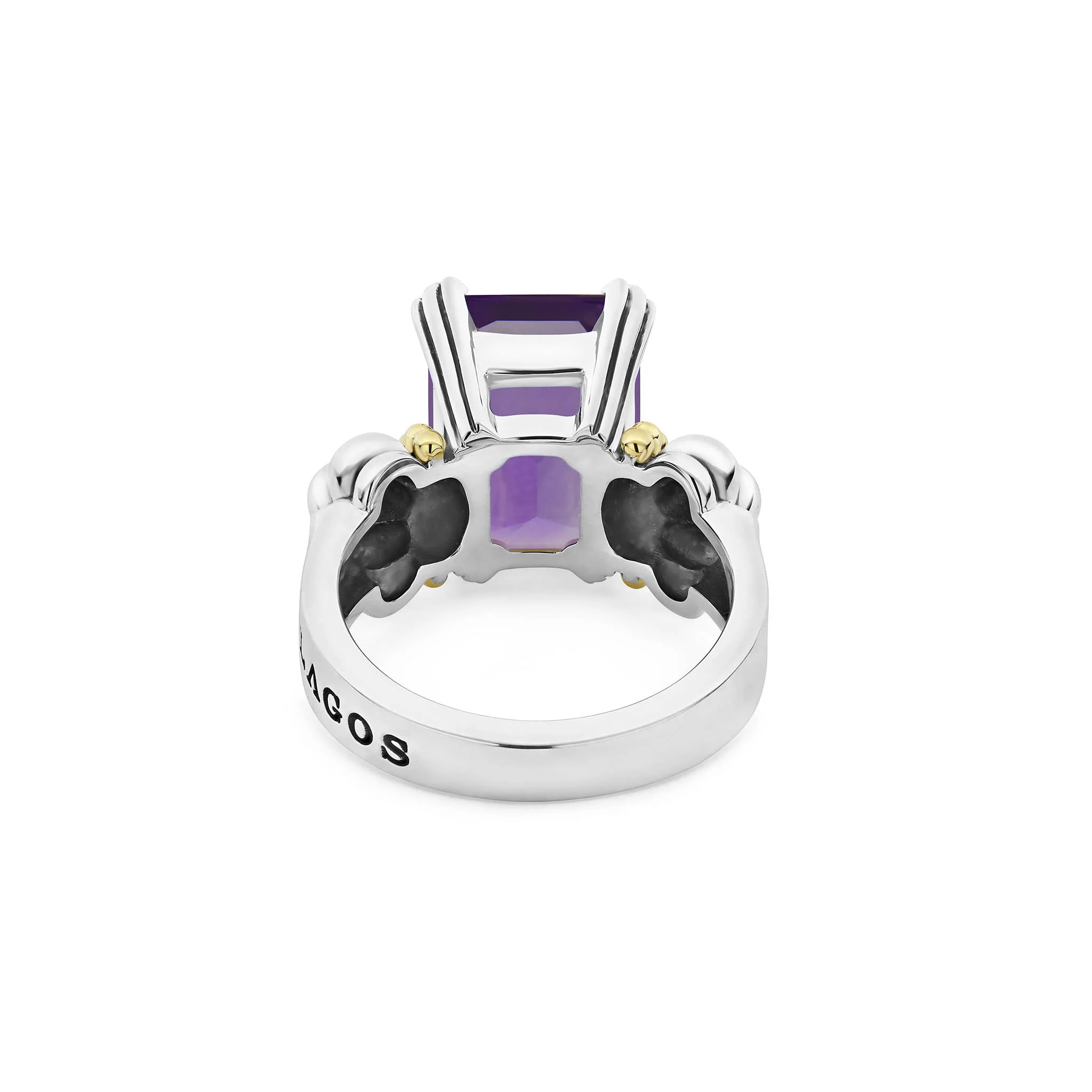 Glacier Medium Emerald-Cut Amethyst Ring - Image 5