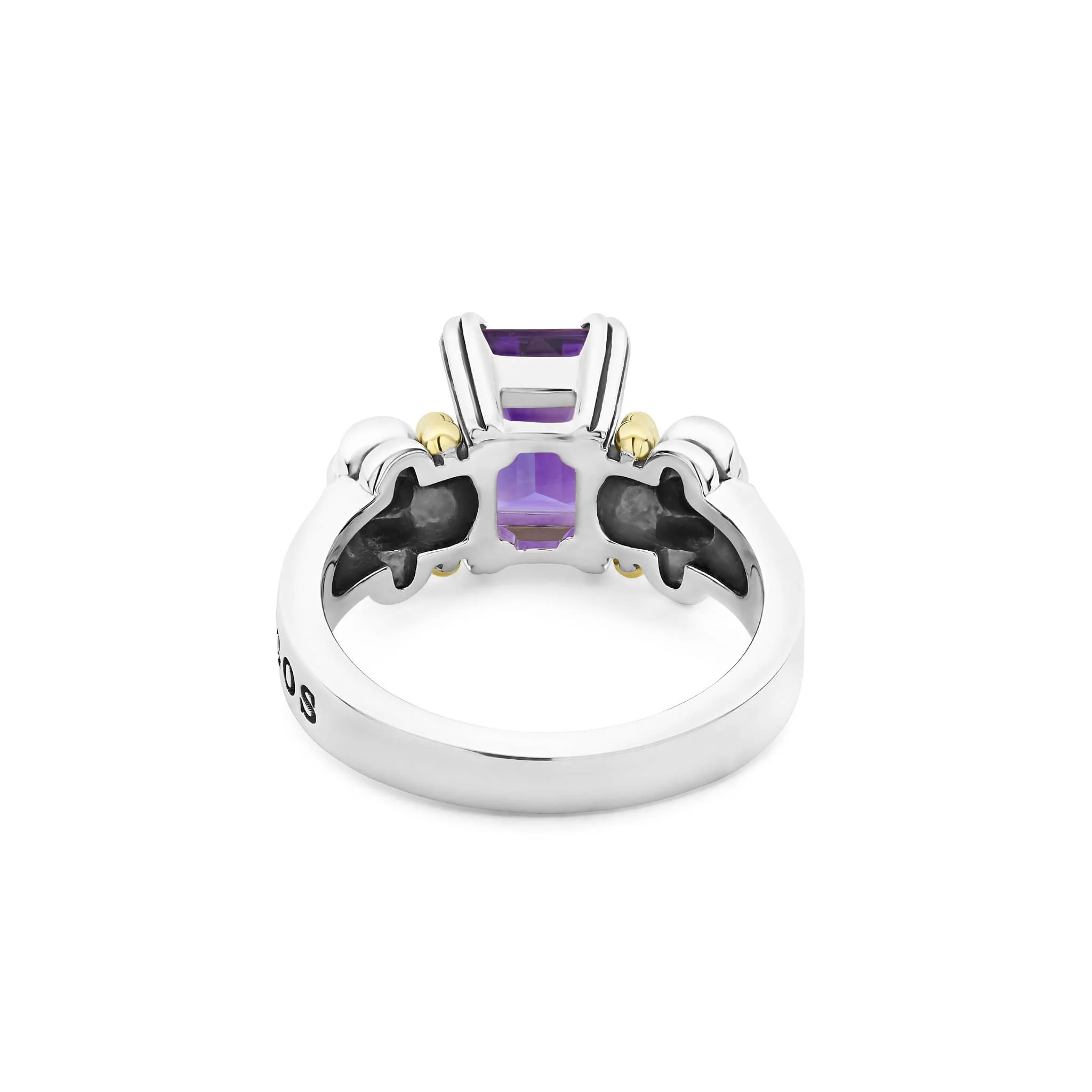 Glacier Small Emerald-Cut Amethyst Ring - Image 4
