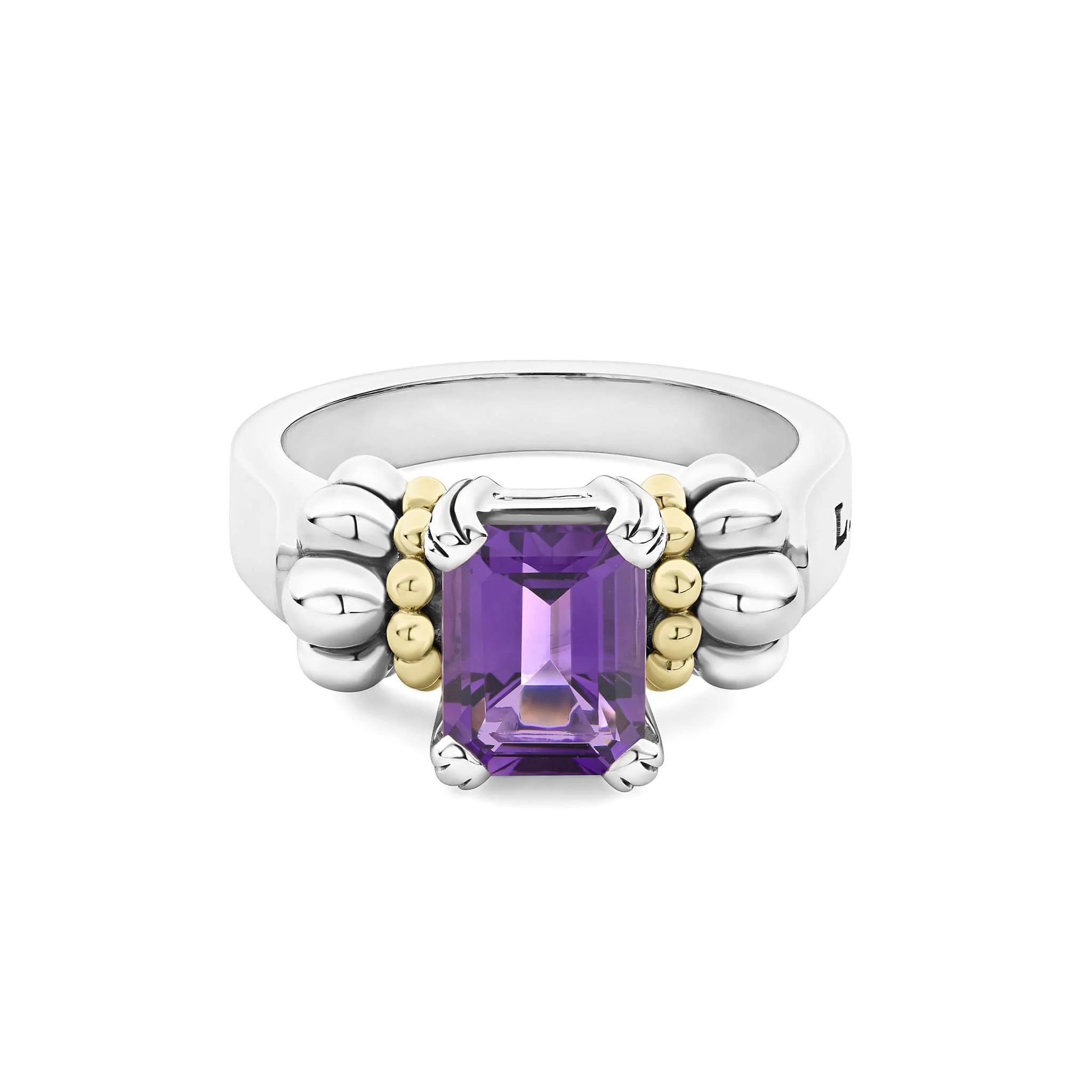 Glacier Small Emerald-Cut Amethyst Ring - Image 5