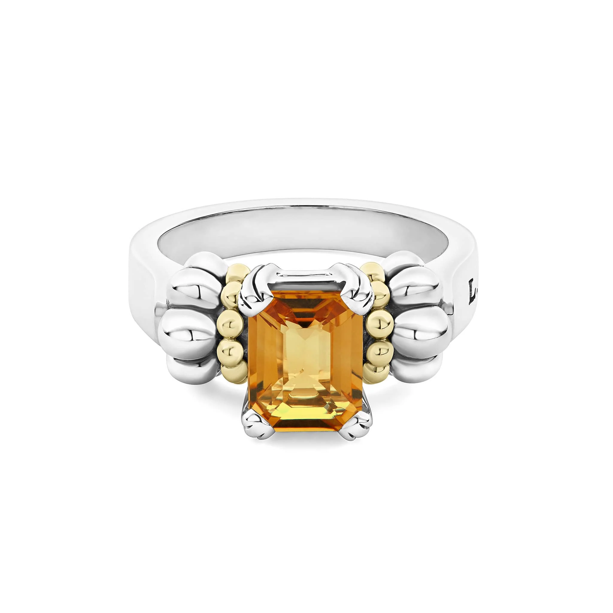 Glacier Small Emerald-Cut Citrine Ring - Image 3