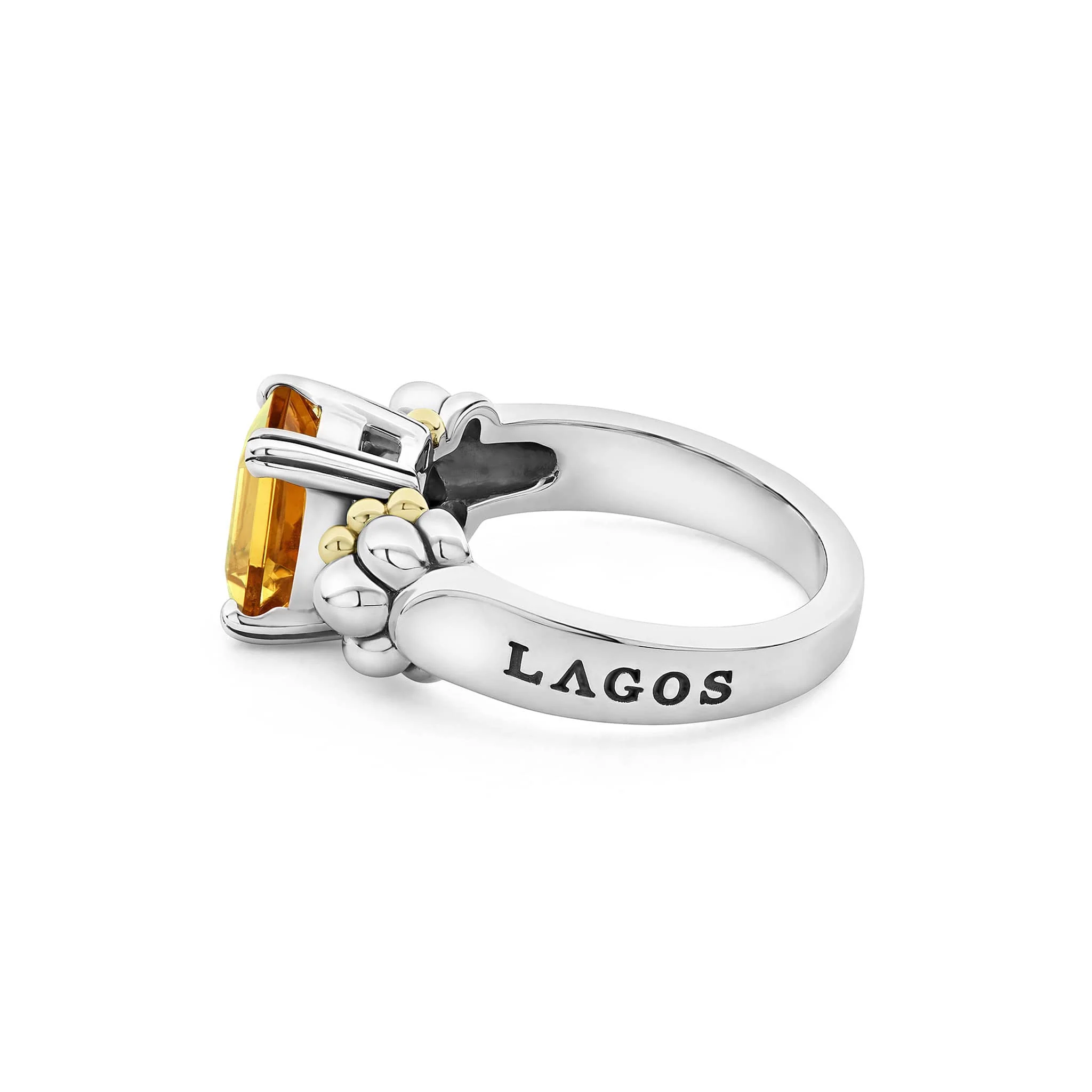 Glacier Small Emerald-Cut Citrine Ring - Image 4