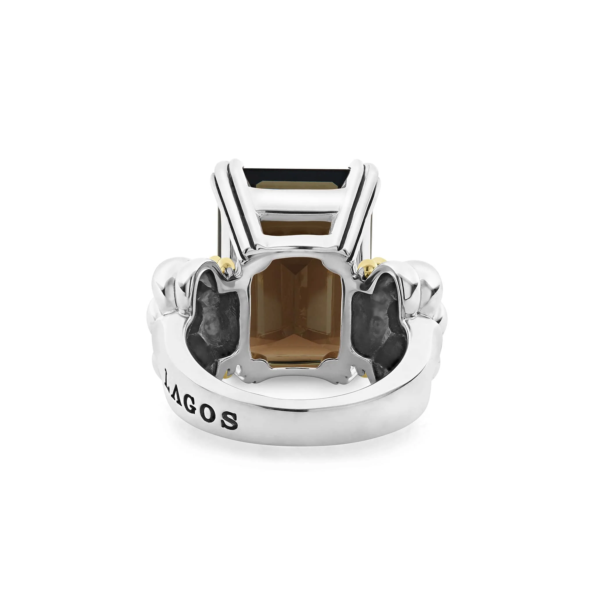 Glacier Large Emerald-Cut Smokey Quartz Ring - Image 5