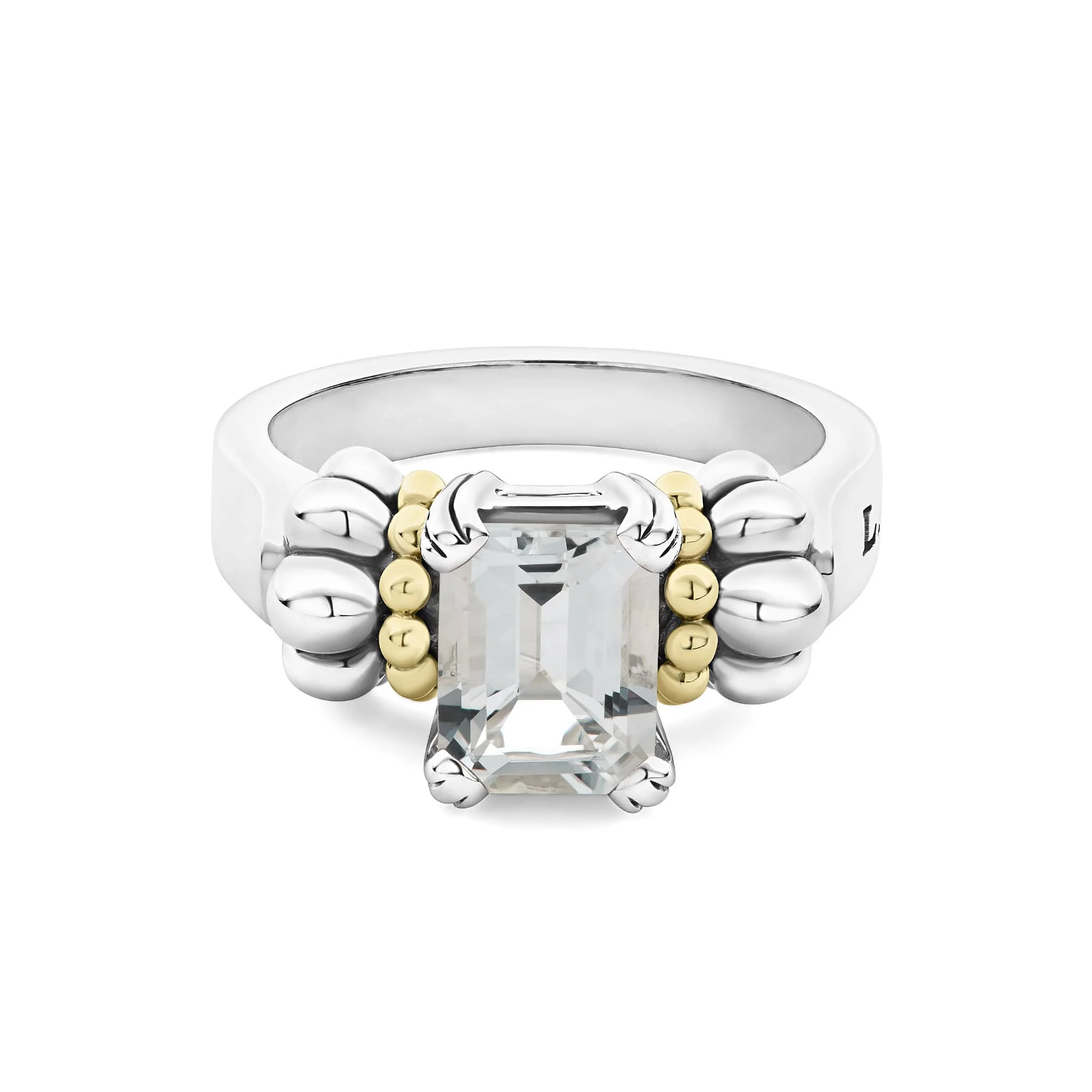 Glacier Small Emerald-Cut White Topaz Ring - Image 3